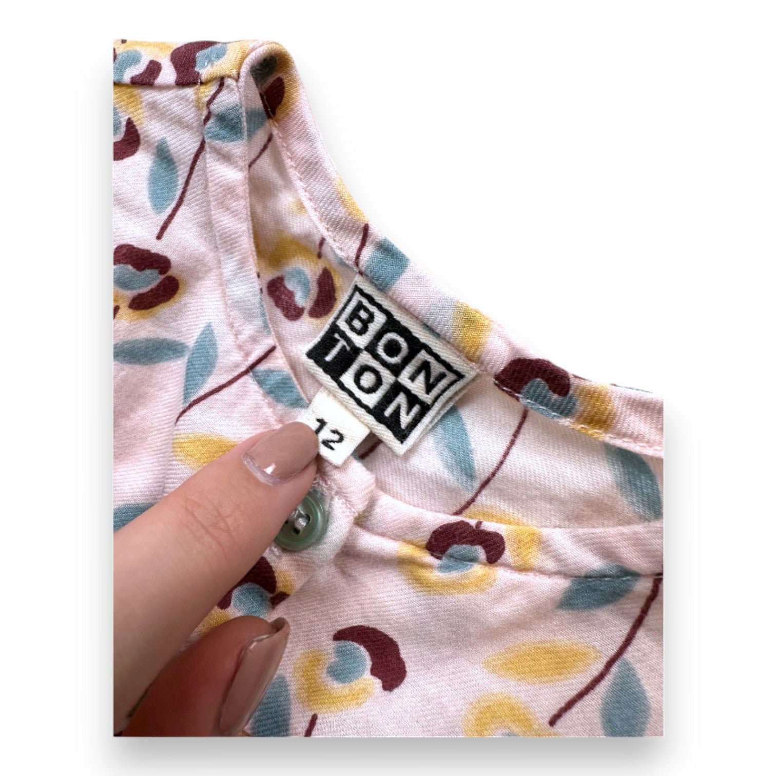 Pink baby blouse - 12 months BONTON - Seconde Main Pink