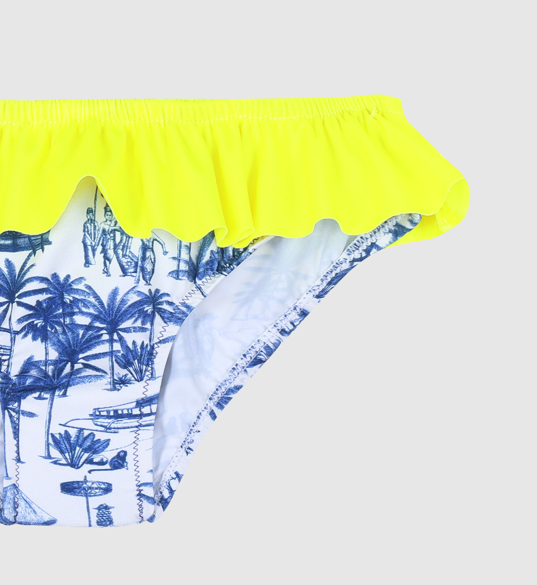 Octavie swim shorts - Balinese canvas GILI'S Blue