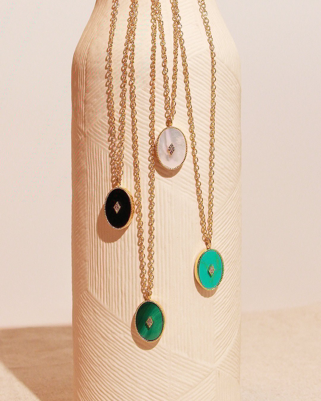 Collier plaqué or  cassiopée NILAI White