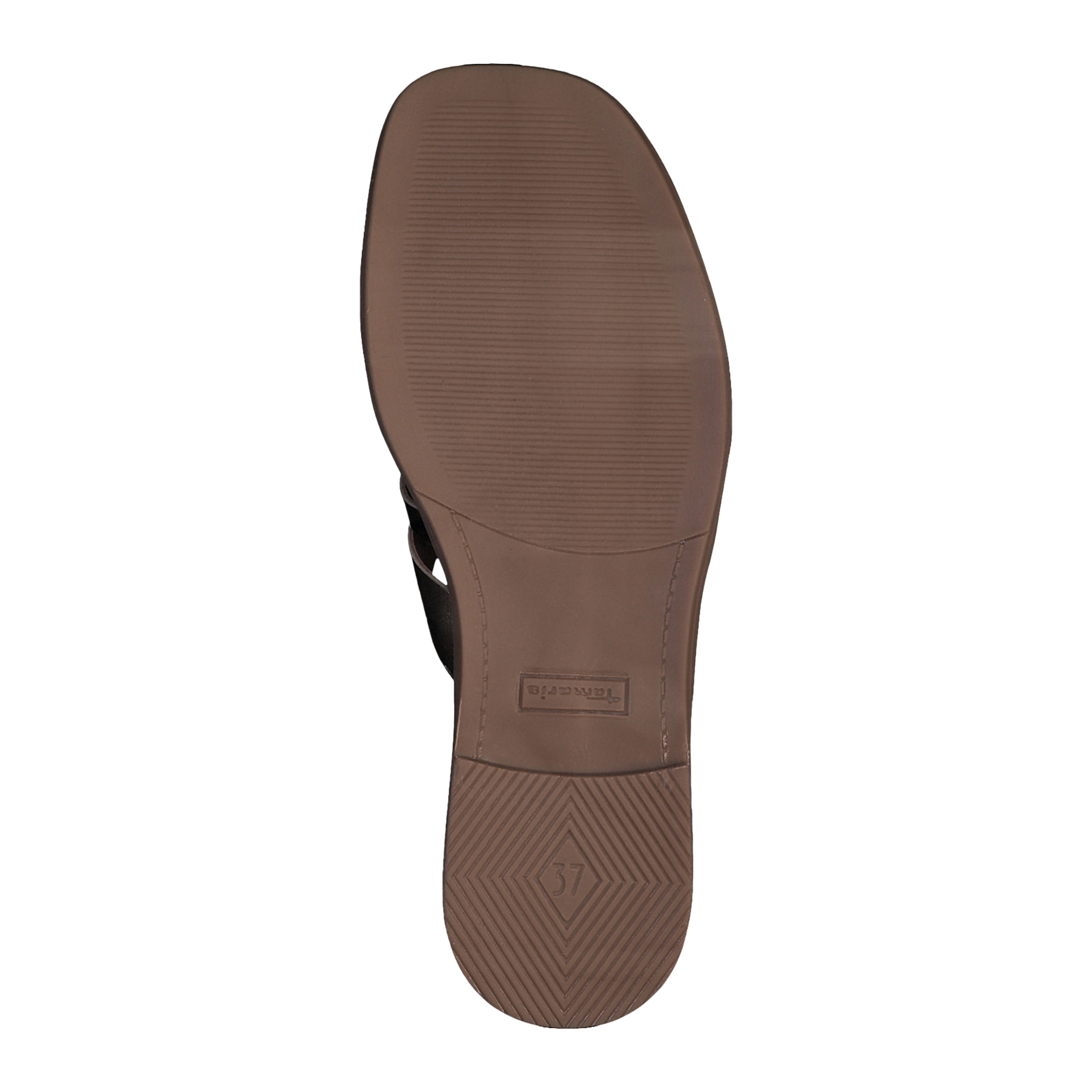 Aouda flat leather sandals TAMARIS Golden