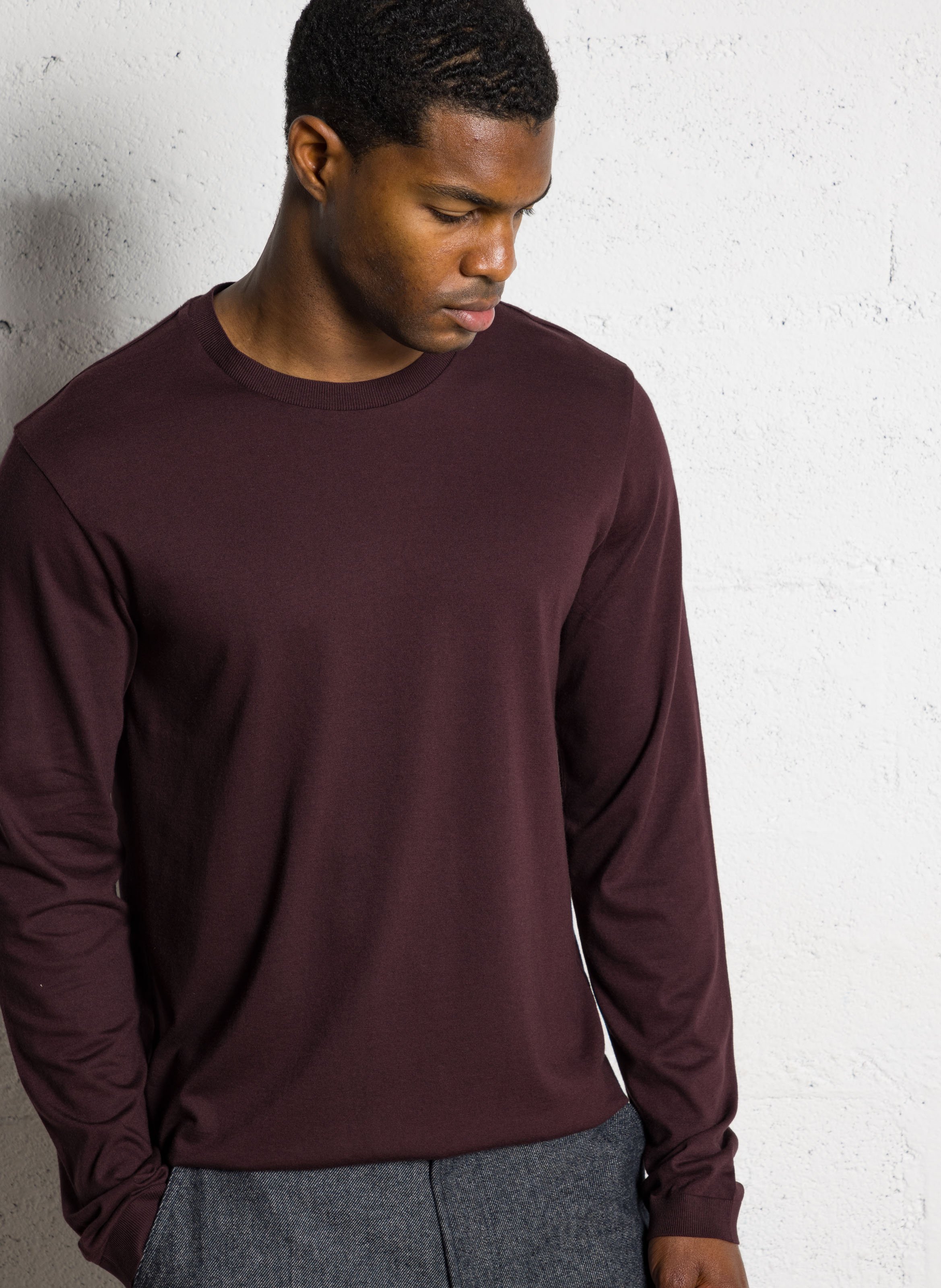 Gerade geschnittenes T-Shirt aus Baumwoll-Mix IKKS Violett