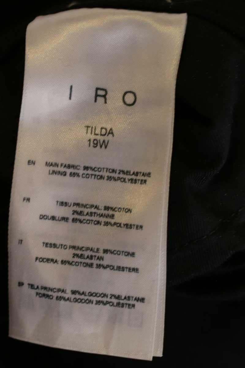 Cotton straight jeans IRO - Seconde Main Black