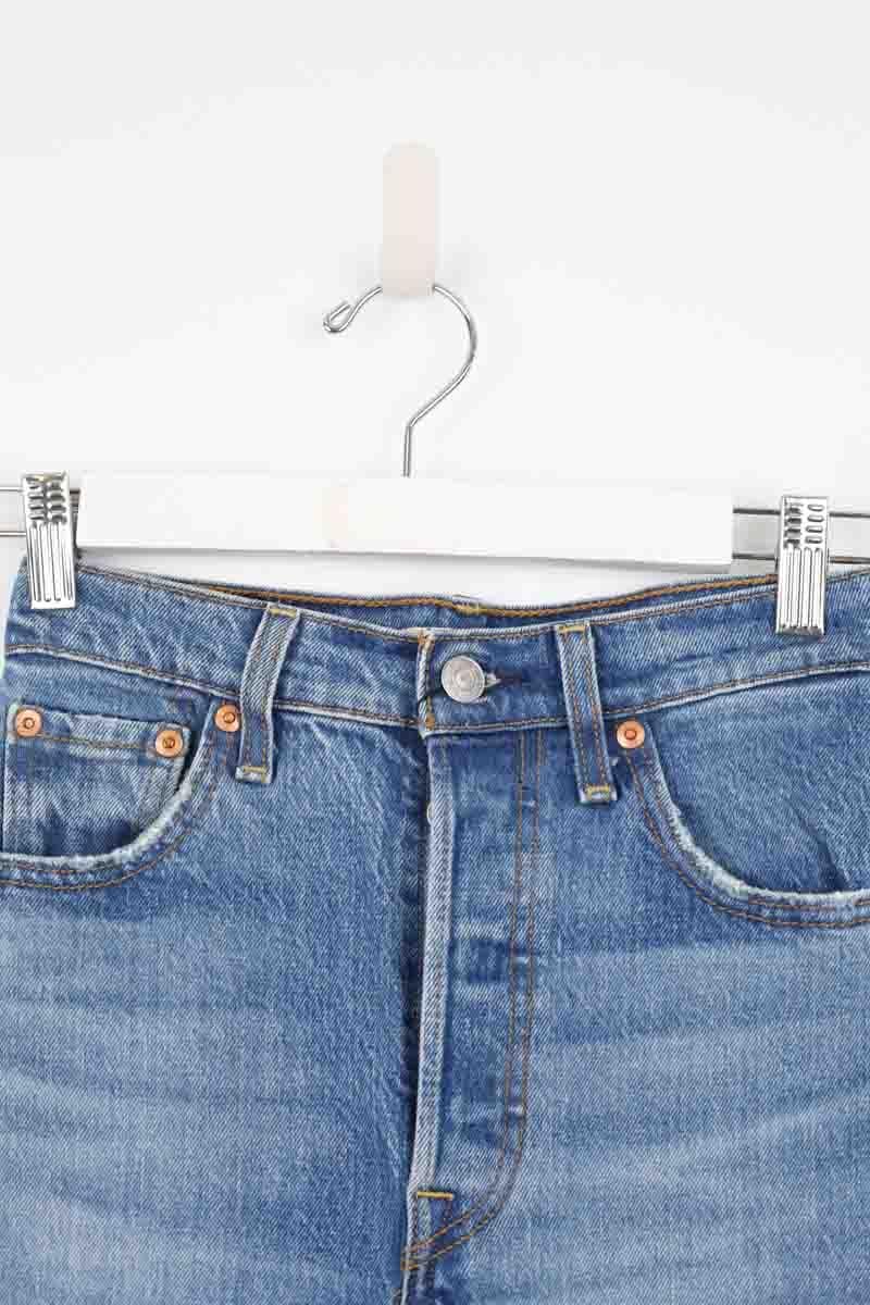 Cotton straight jeans LEVI'S - Seconde main Blue