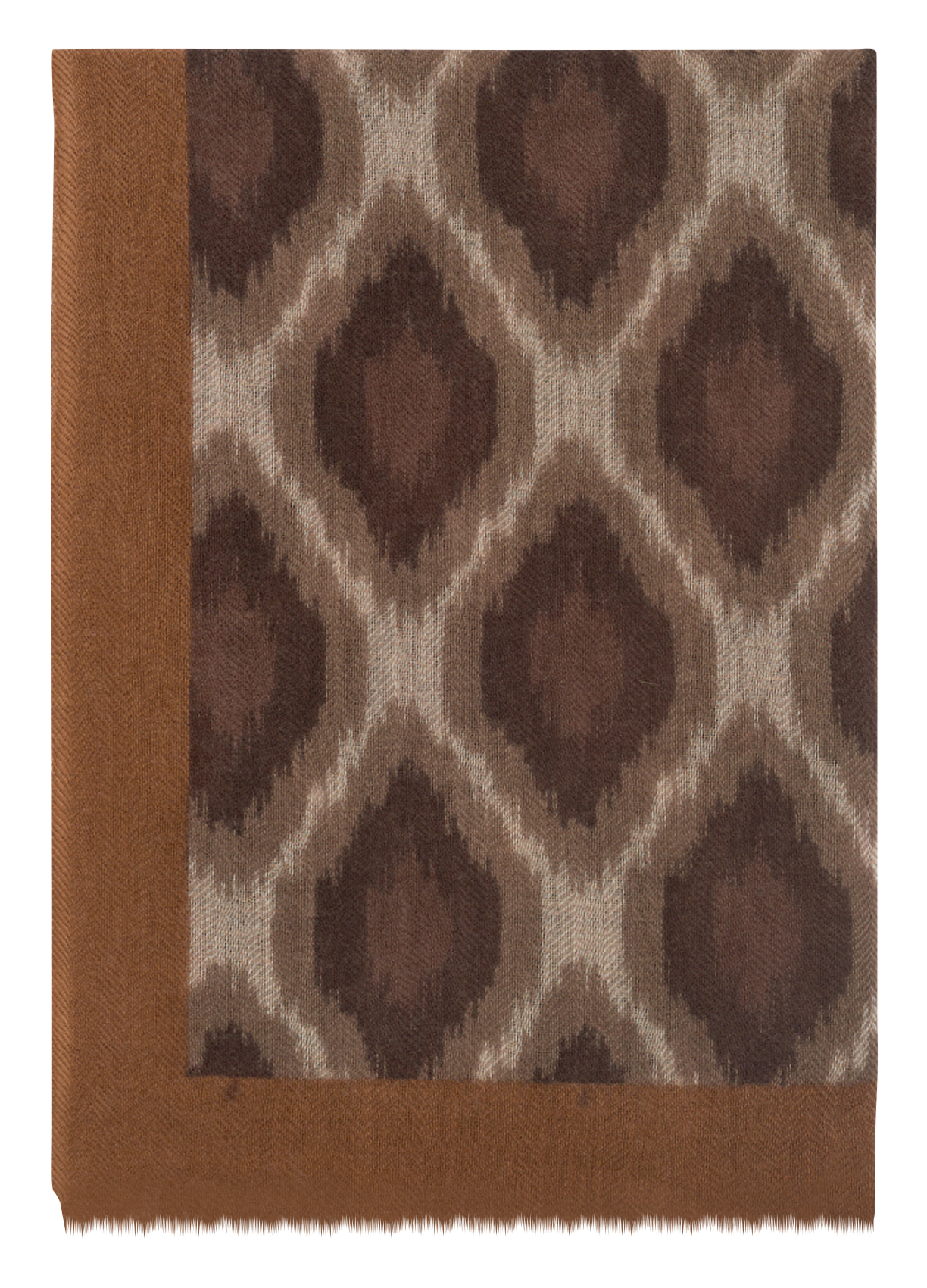 Bedruckter Wollmix-Schal GERARD DAREL Braun