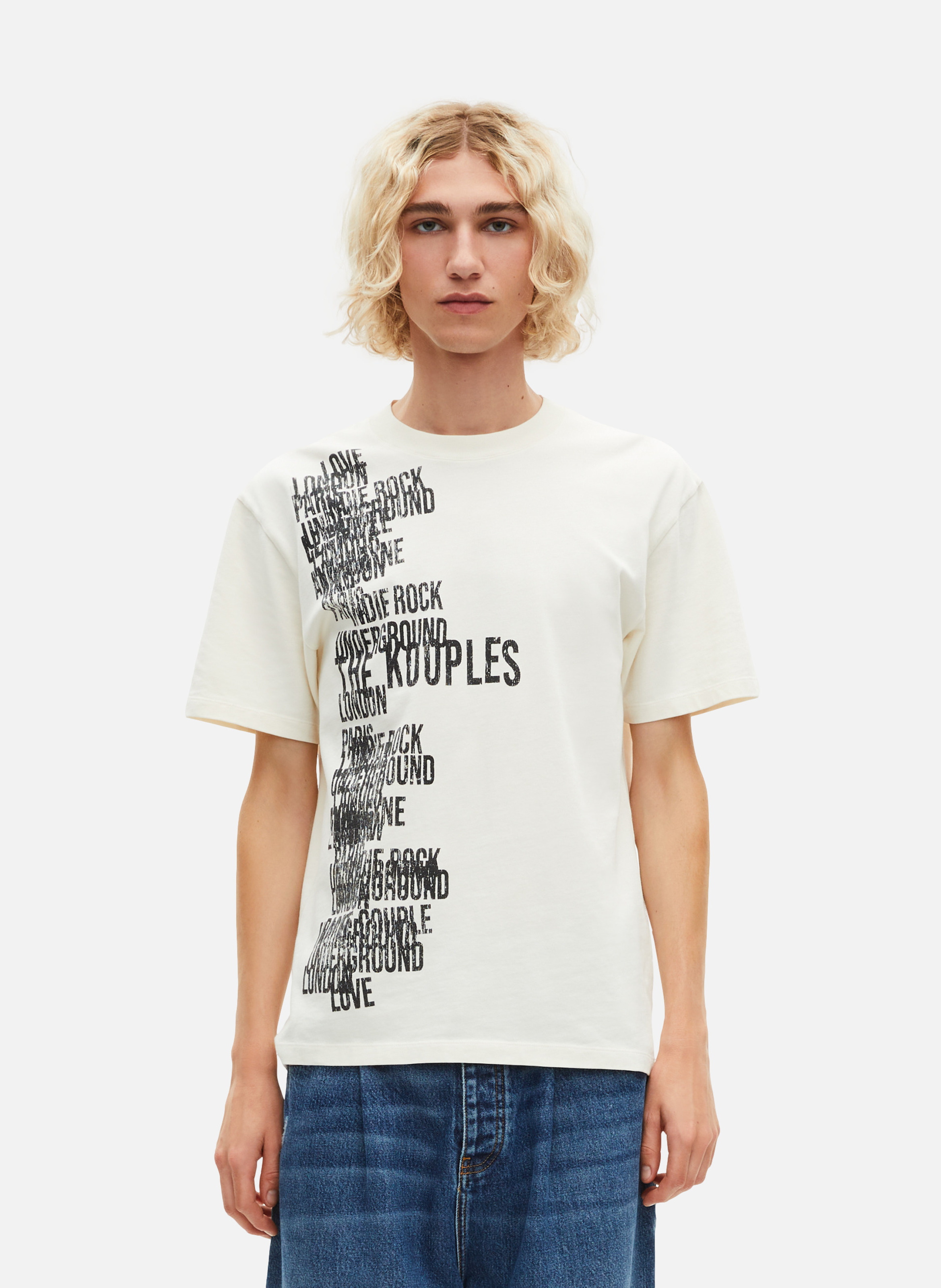 T-shirt avec sérigraphie the kooples THE KOOPLES