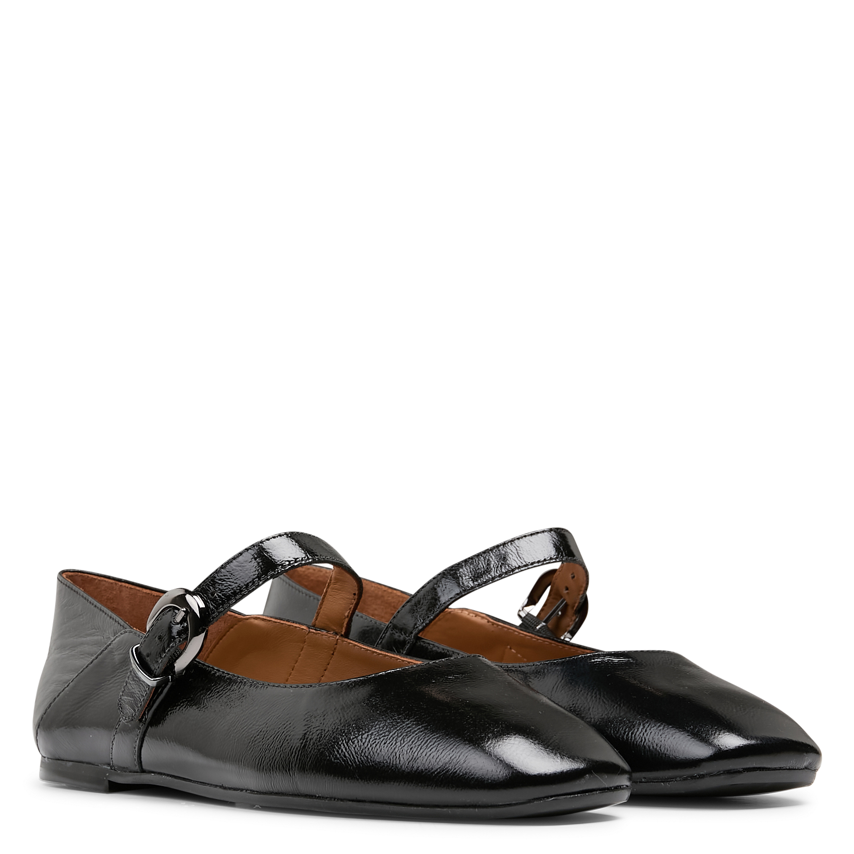 Jane patent leather ballet pumps LA FEE MARABOUTEE Black