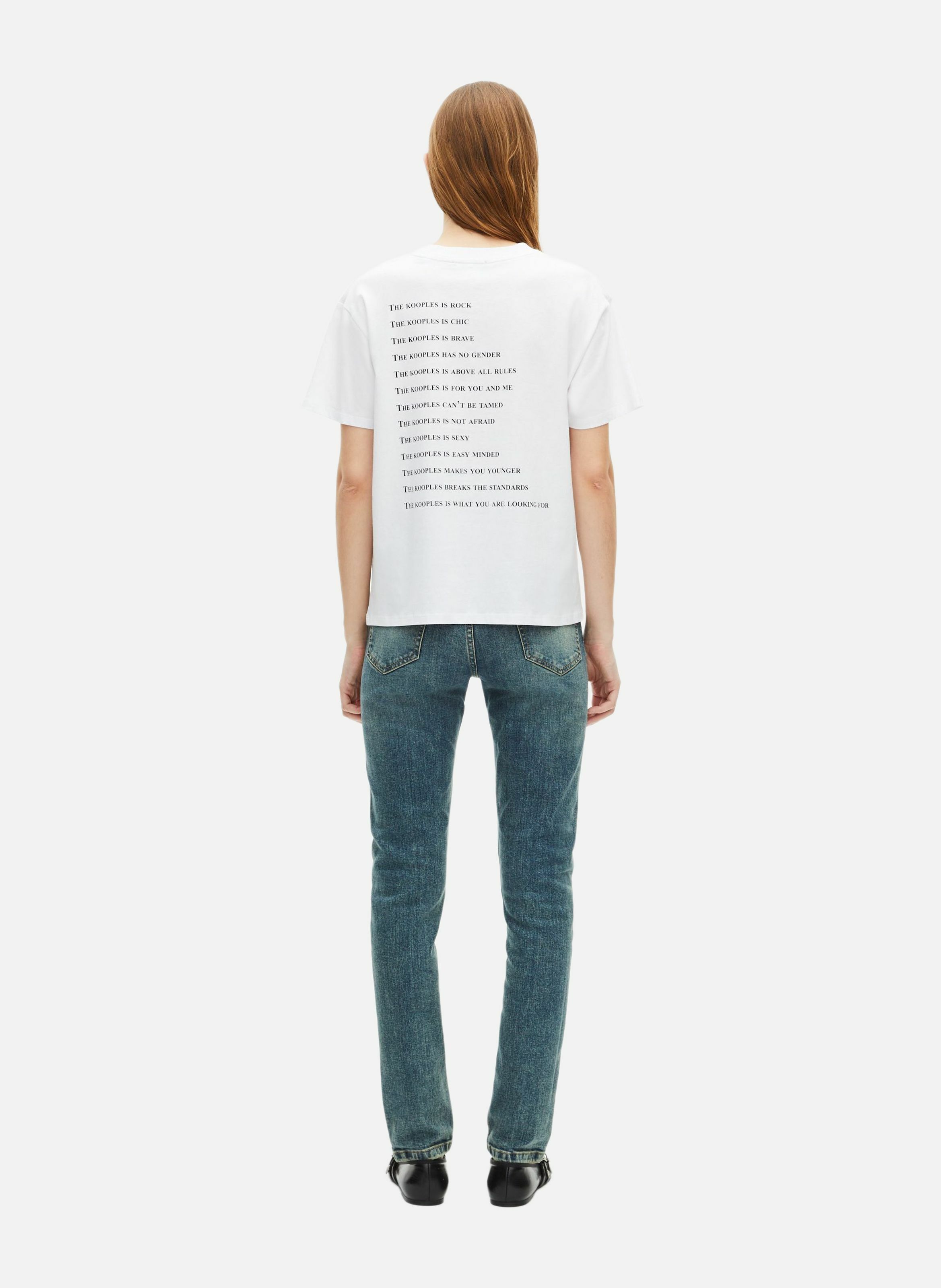 Printed logo T-shirt THE KOOPLES White