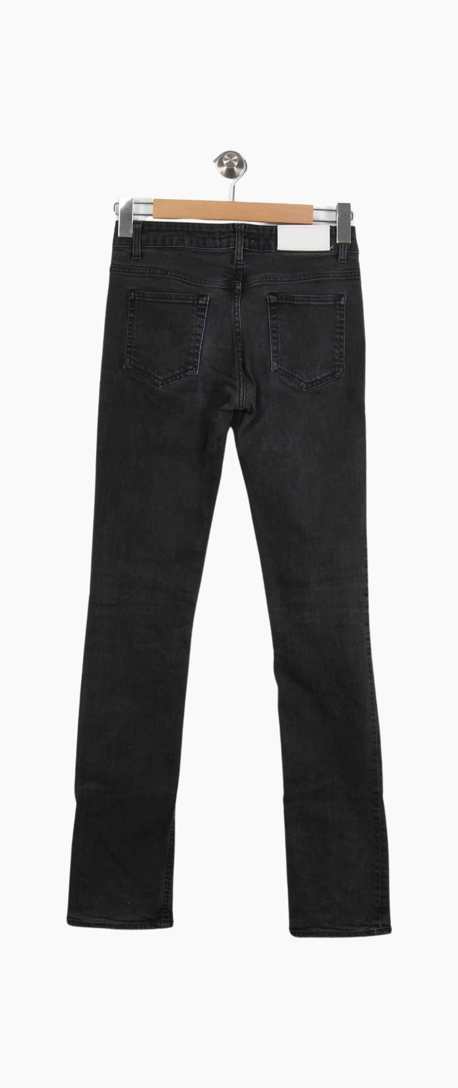 Cropped slim jeans with studs ACNE STUDIOS - Seconde Main Grey