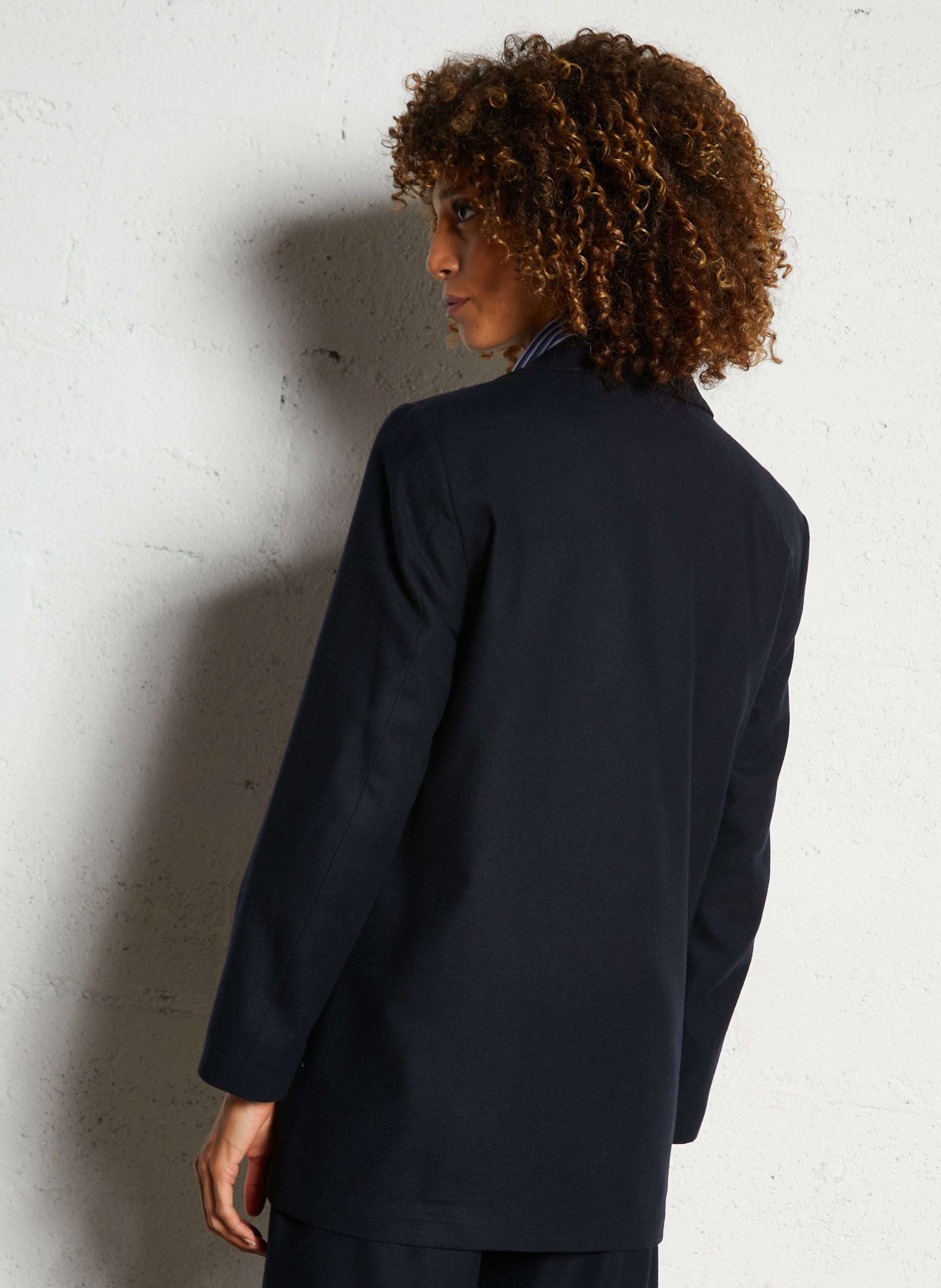 Veste droite col tailleur  DIEGA Bleu