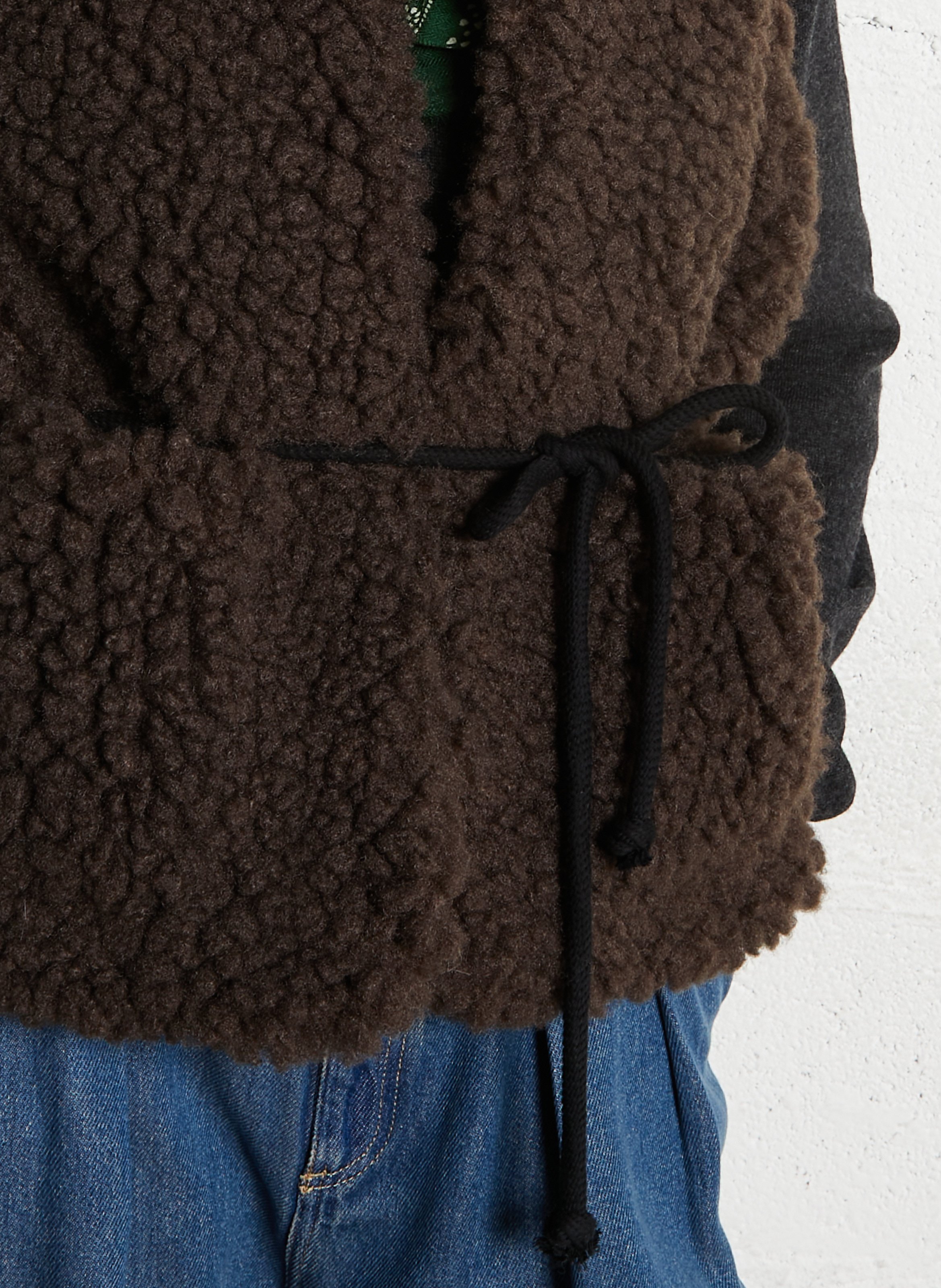 Jasje met opstaande kraag van sherpa LEON & HARPER Bruin