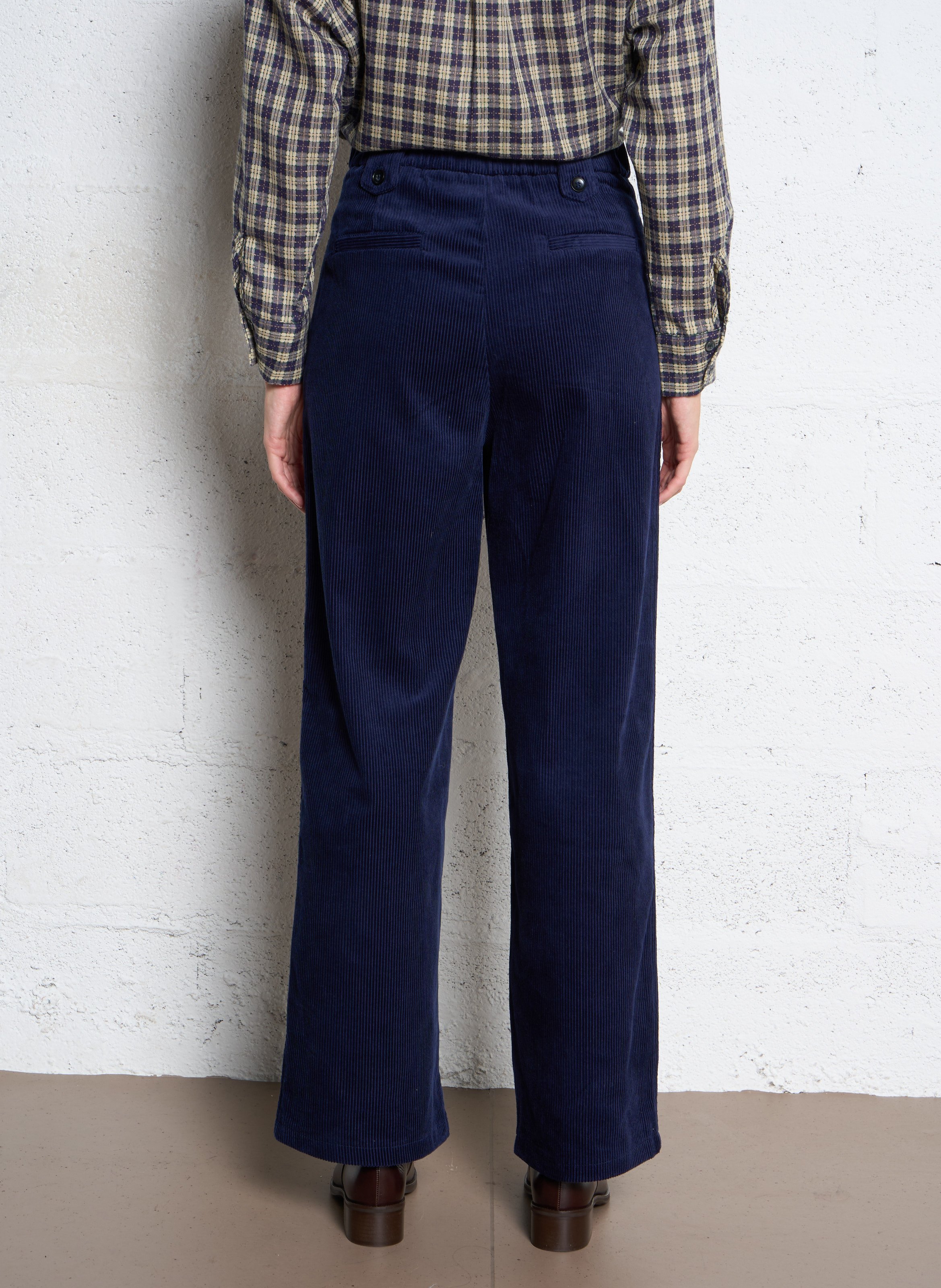 Cordhose - gerade geschnitten  THE KORNER Blau