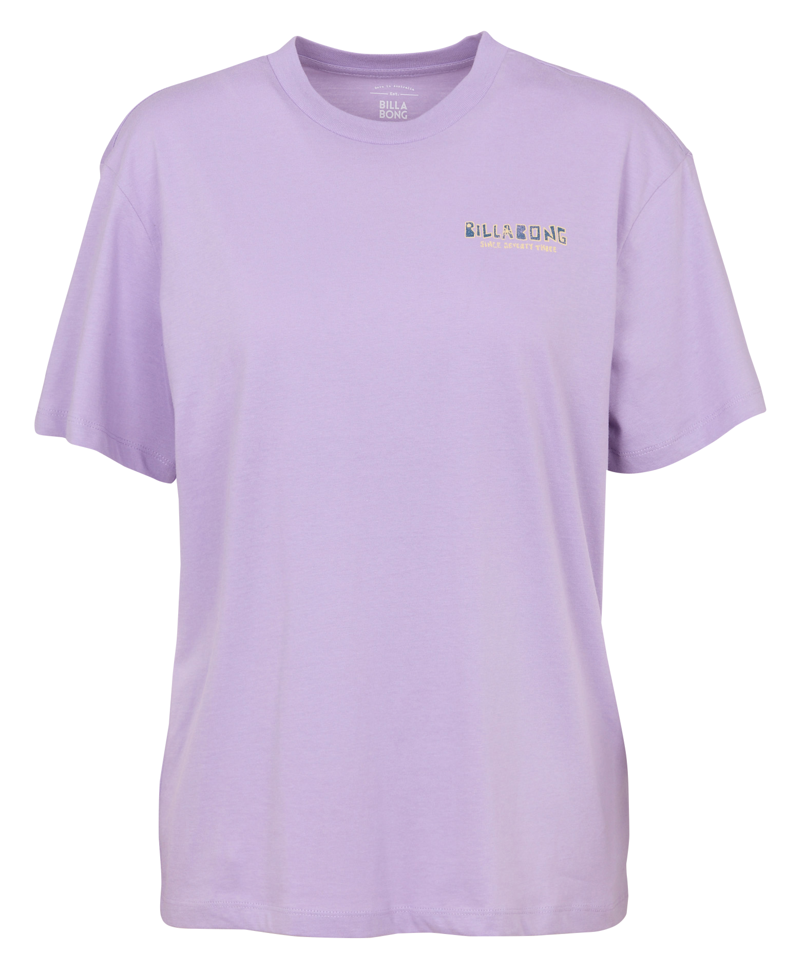 Tee-shirt oversize col rond en coton BILLABONG Violet