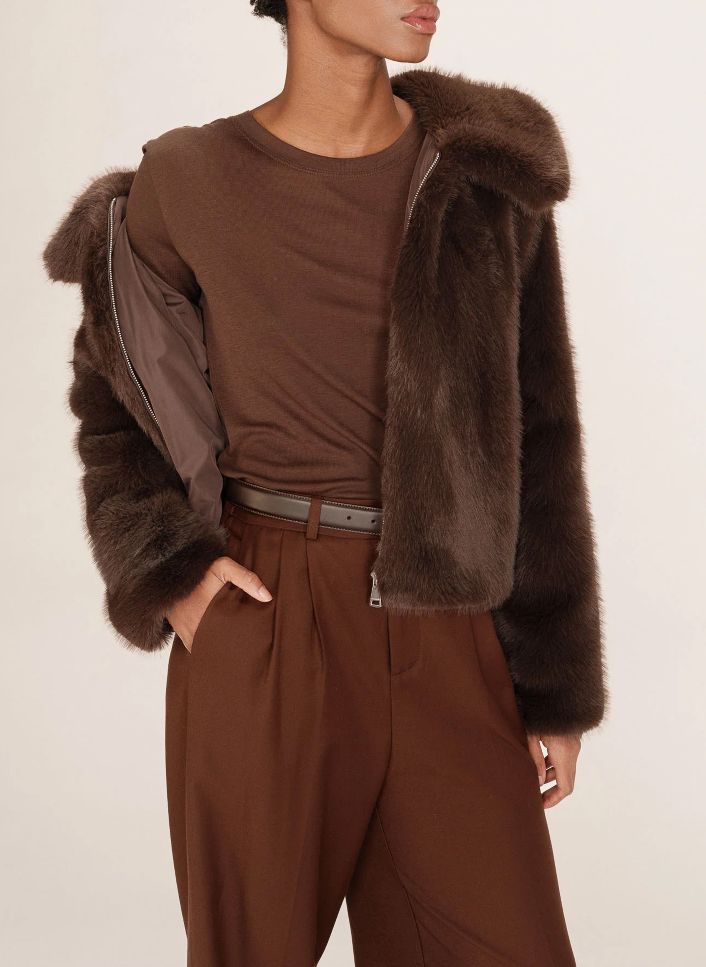 Cotton T-shirt GRACE ET MILA Brown