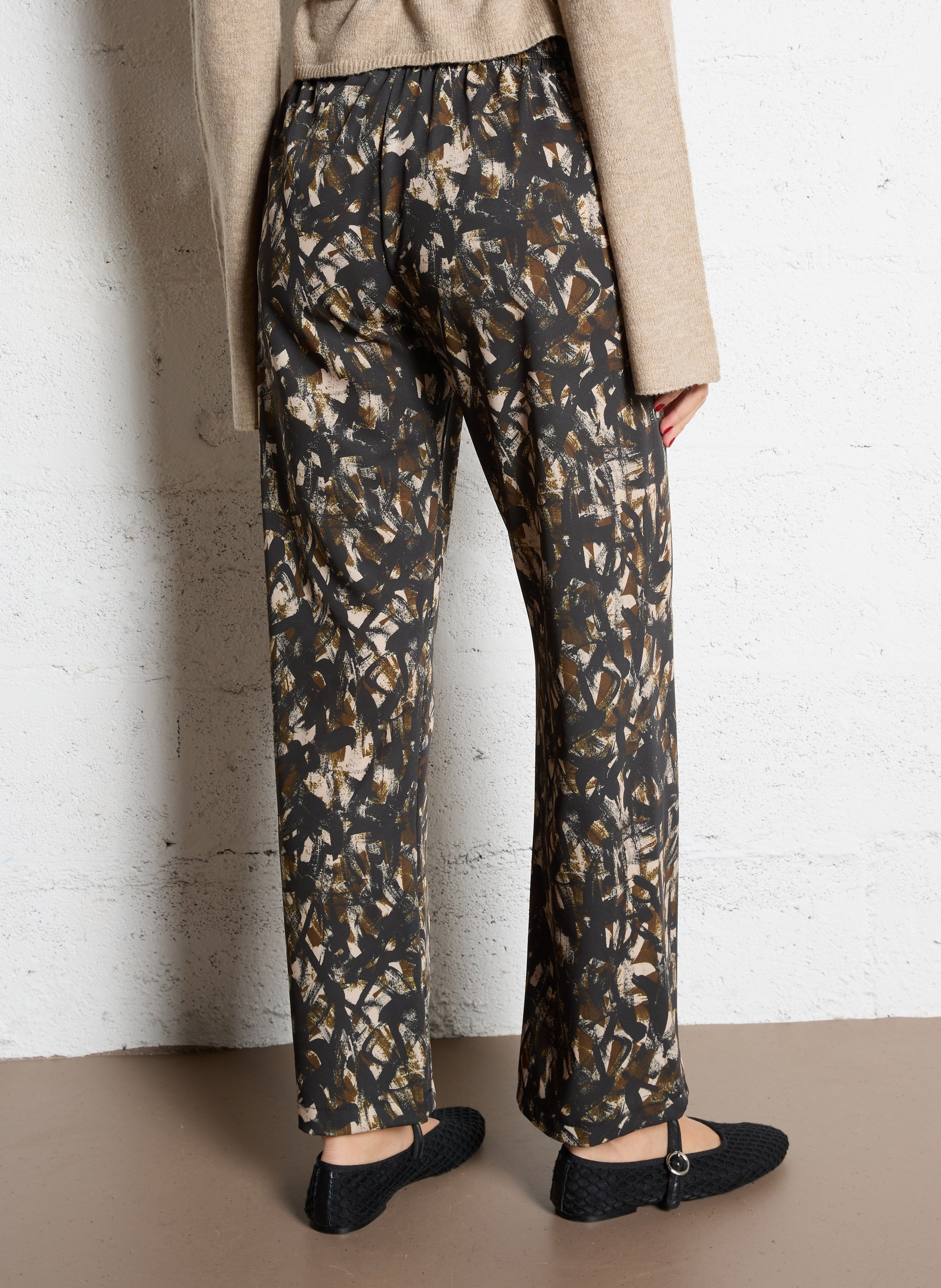 Pantalon large imprimé IMPERIAL Multicolore