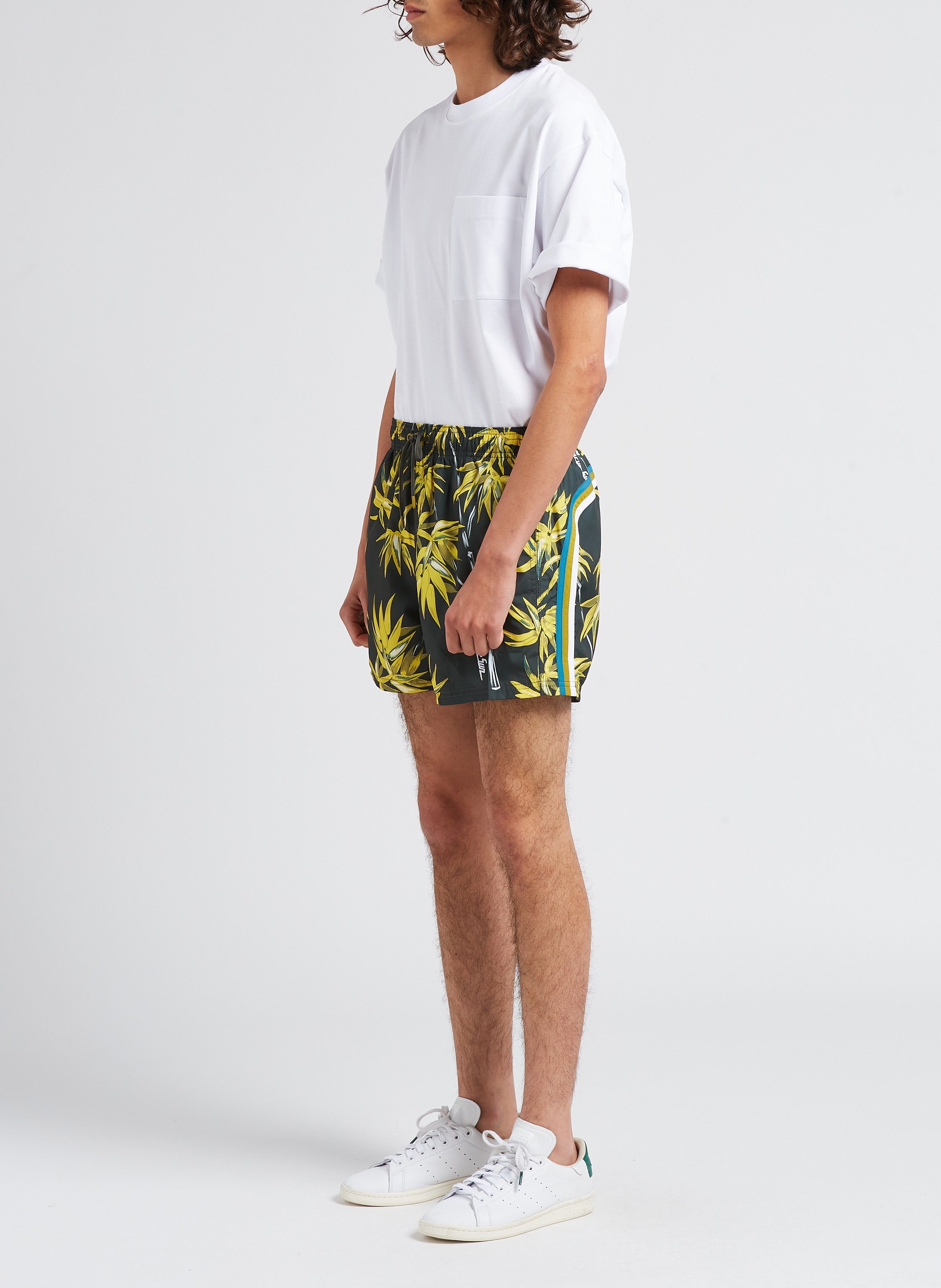 Printed swim shorts SUNDEK Khaki