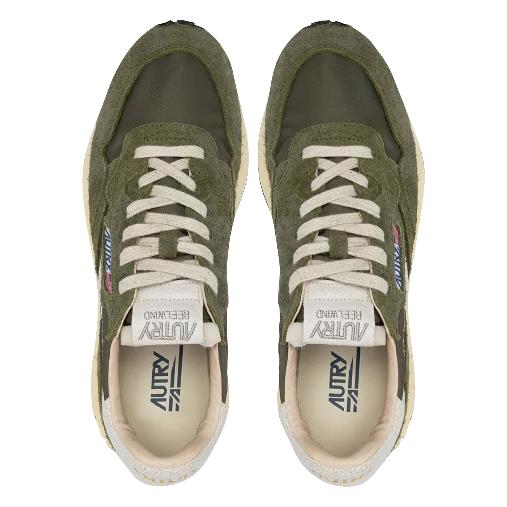 Lage sneakers met veters AUTRY Groen