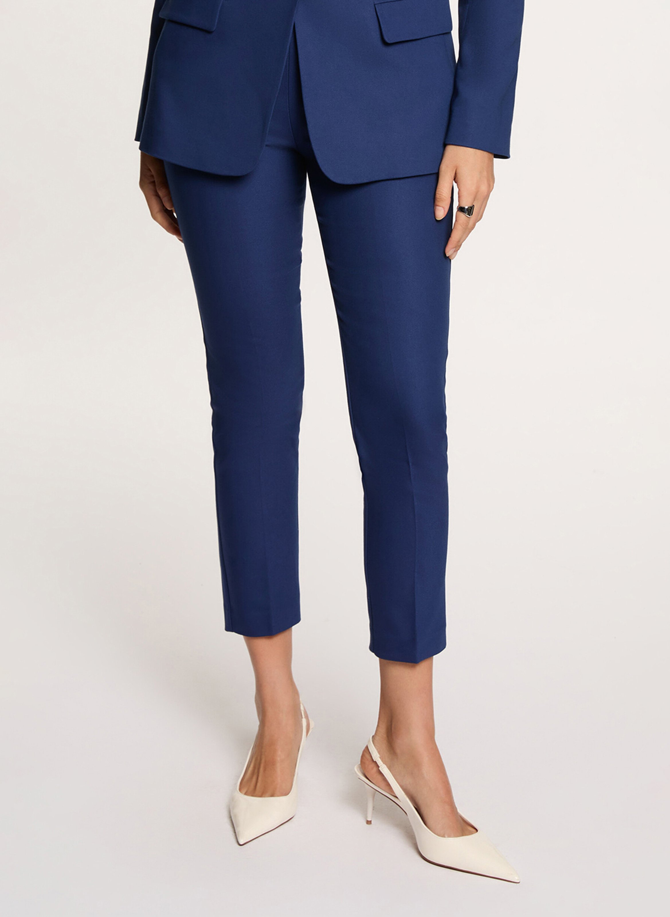 Slimfit-Hose aus Lederimitat MORGAN