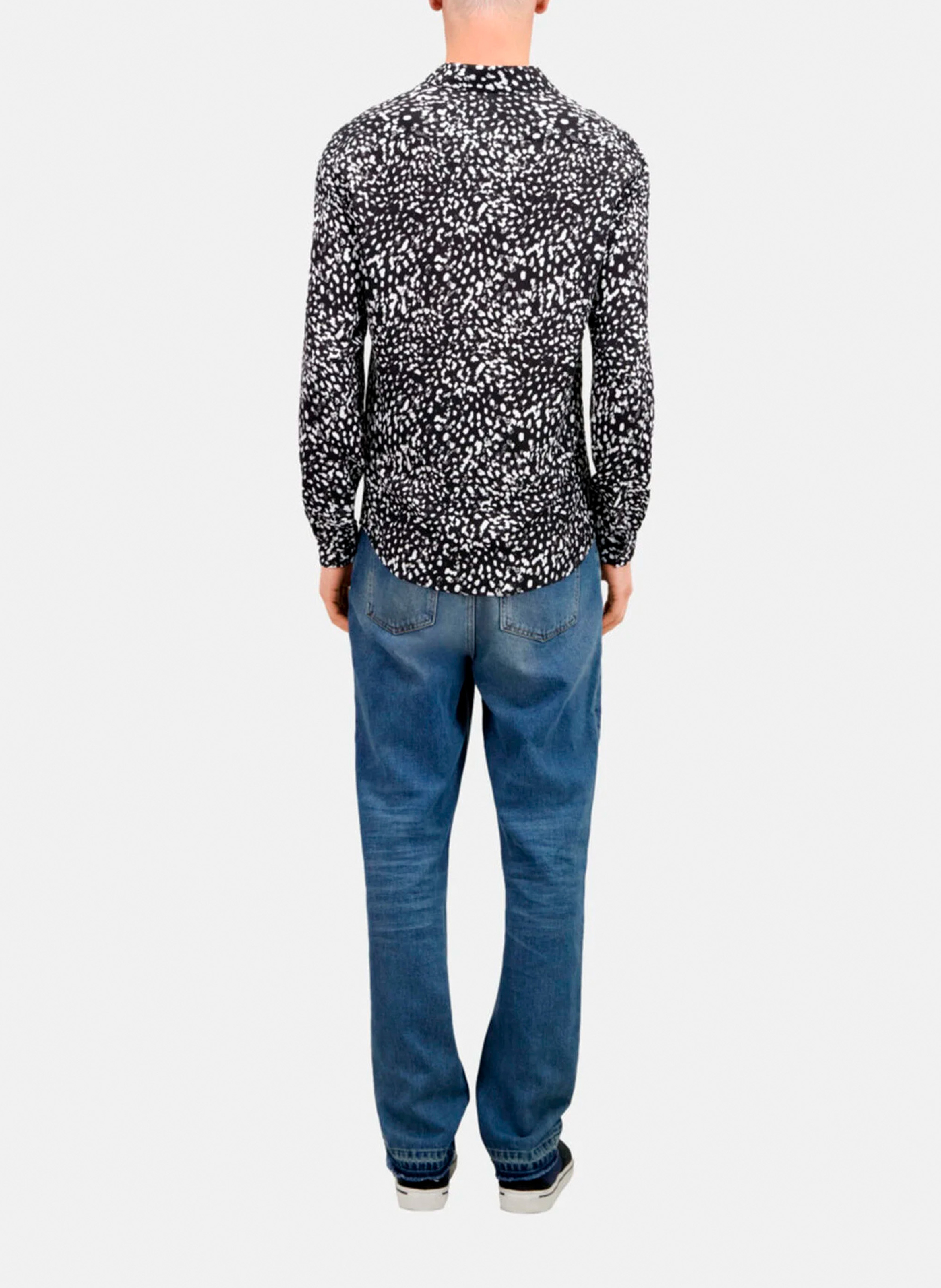 Flowing regular-fit printed shirt THE KOOPLES Black