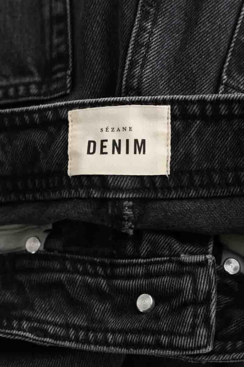 Straight cotton-blend pants SEZANE - Seconde main Grey