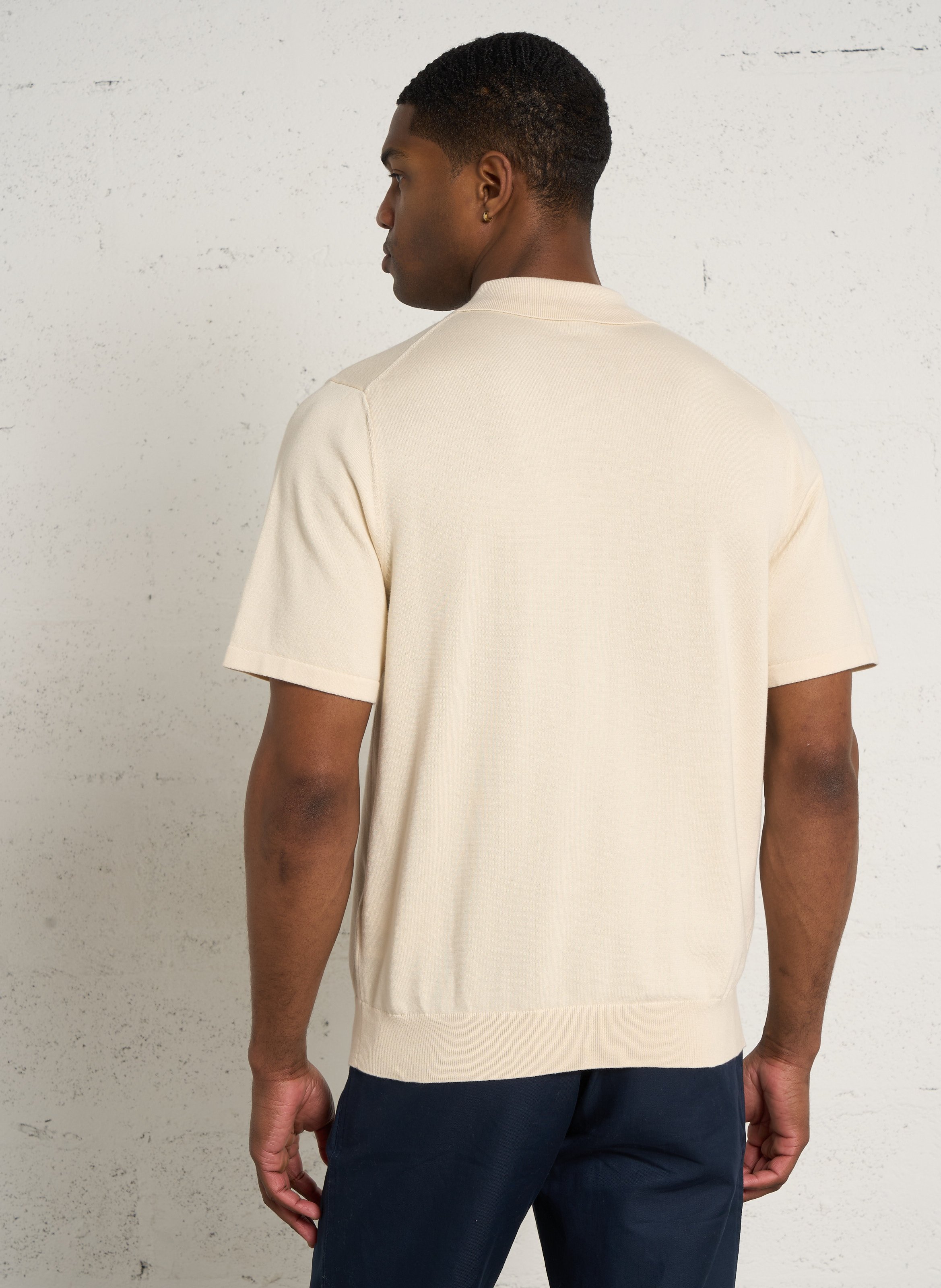 Gerade geschnittenes Poloshirt aus Bio-Baumwolle PAUL SMITH Beige
