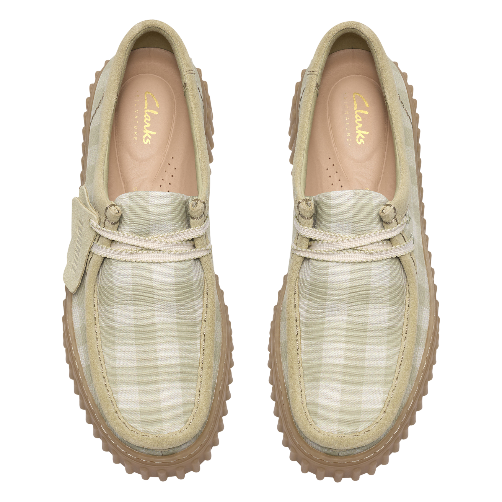 Printed canvas loafers CLARKS Green