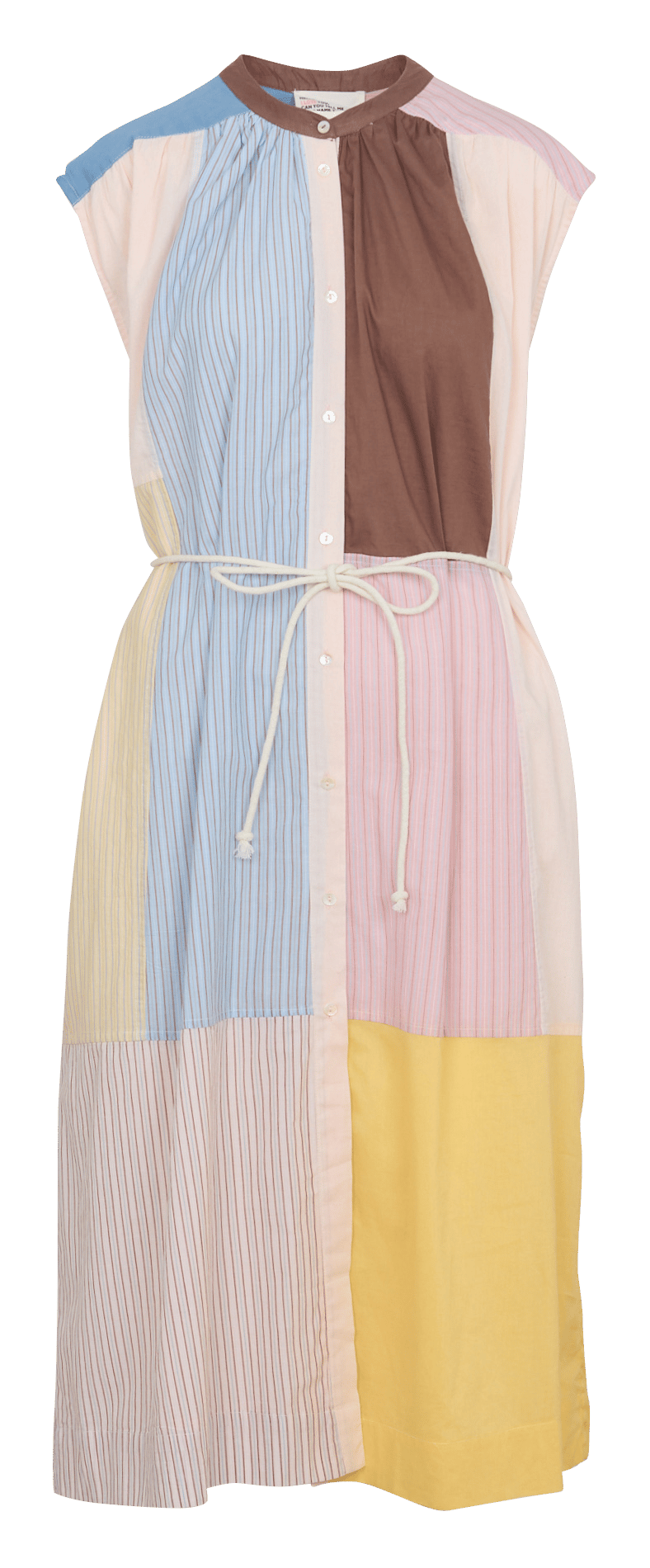 Weites Maxikleid aus Bio-Baumwolle LEON & HARPER Mehrfarbig