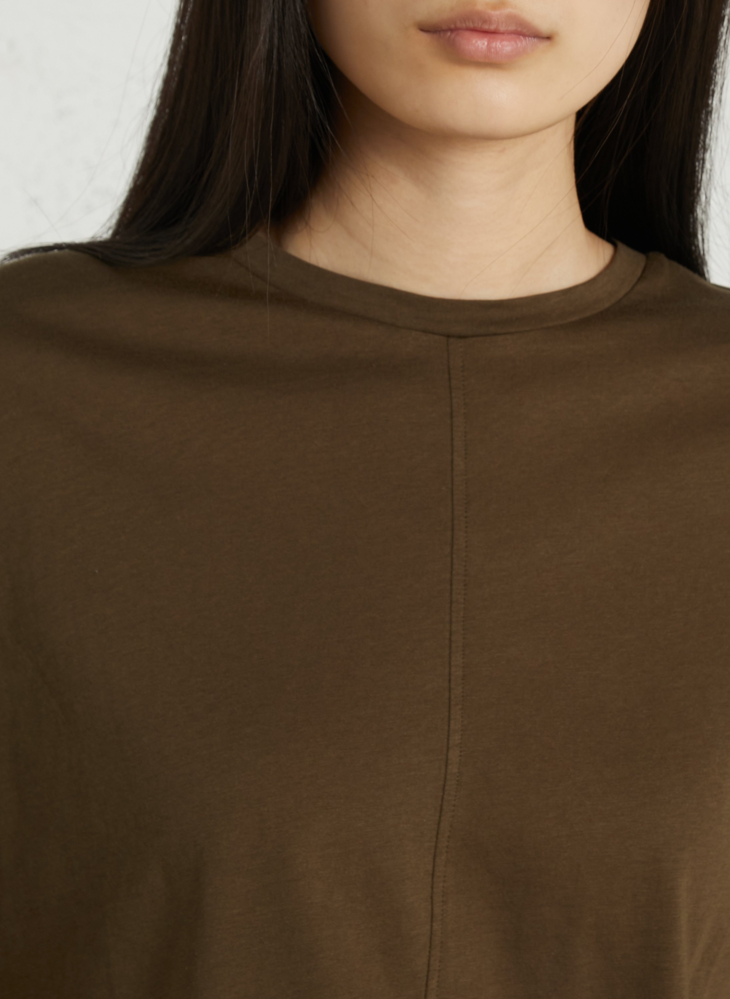 Weites Rundhals-T-Shirt aus Bio-Baumwolle SOEUR Khaki