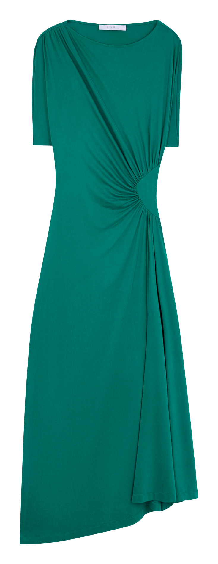 Lange jurk met ronde hals IRO Groen