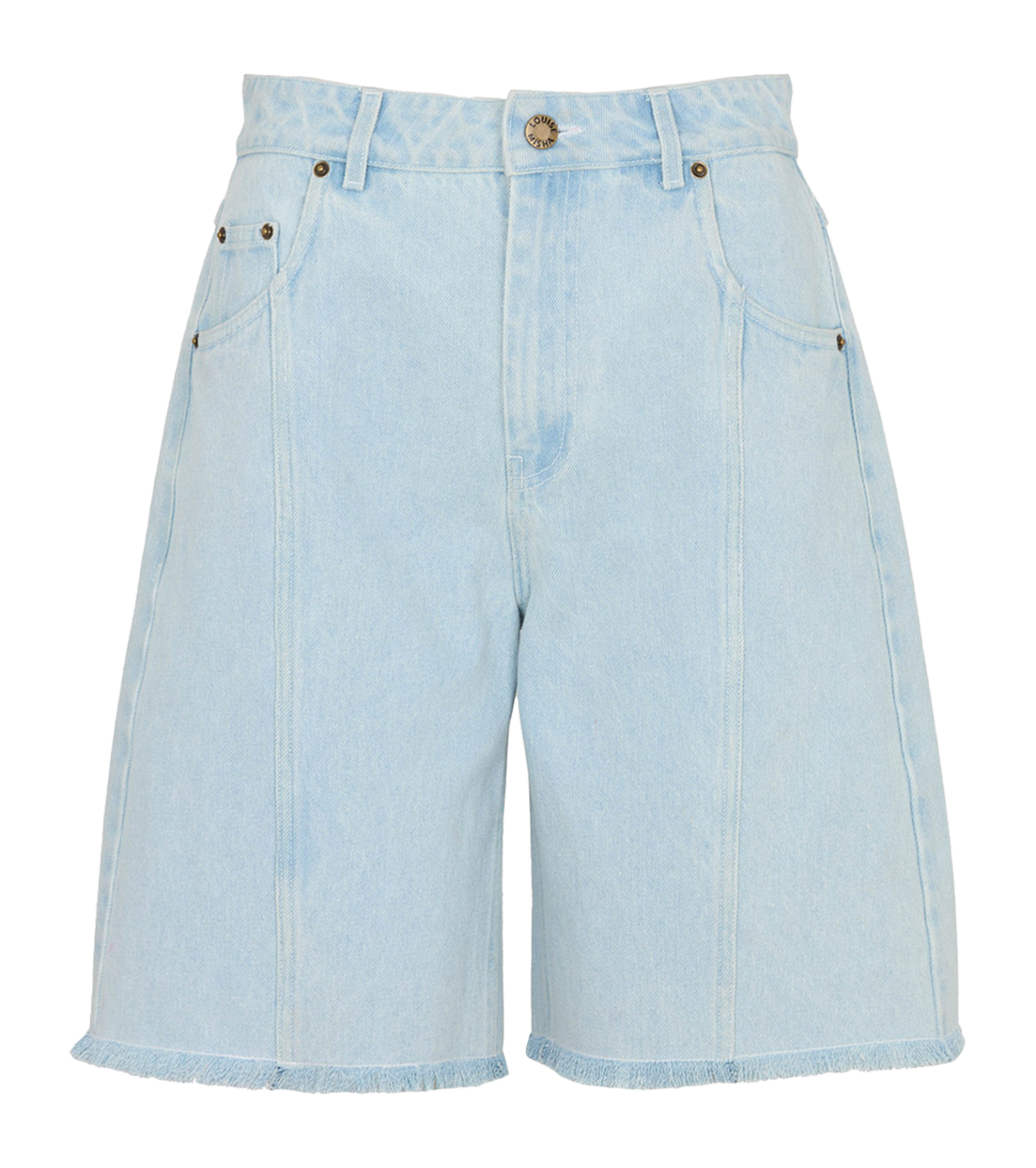 Weit geschnittene Bermuda aus Baumwolle LOUISE MISHA Blau