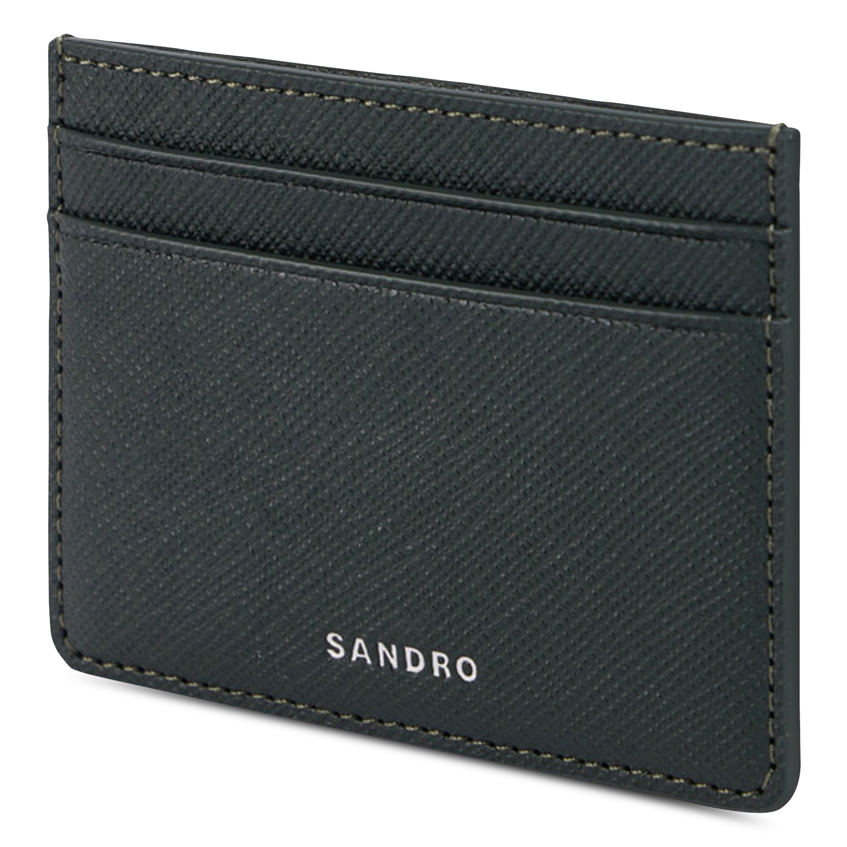 Porte-cartes en cuir | Vert SANDRO Homme