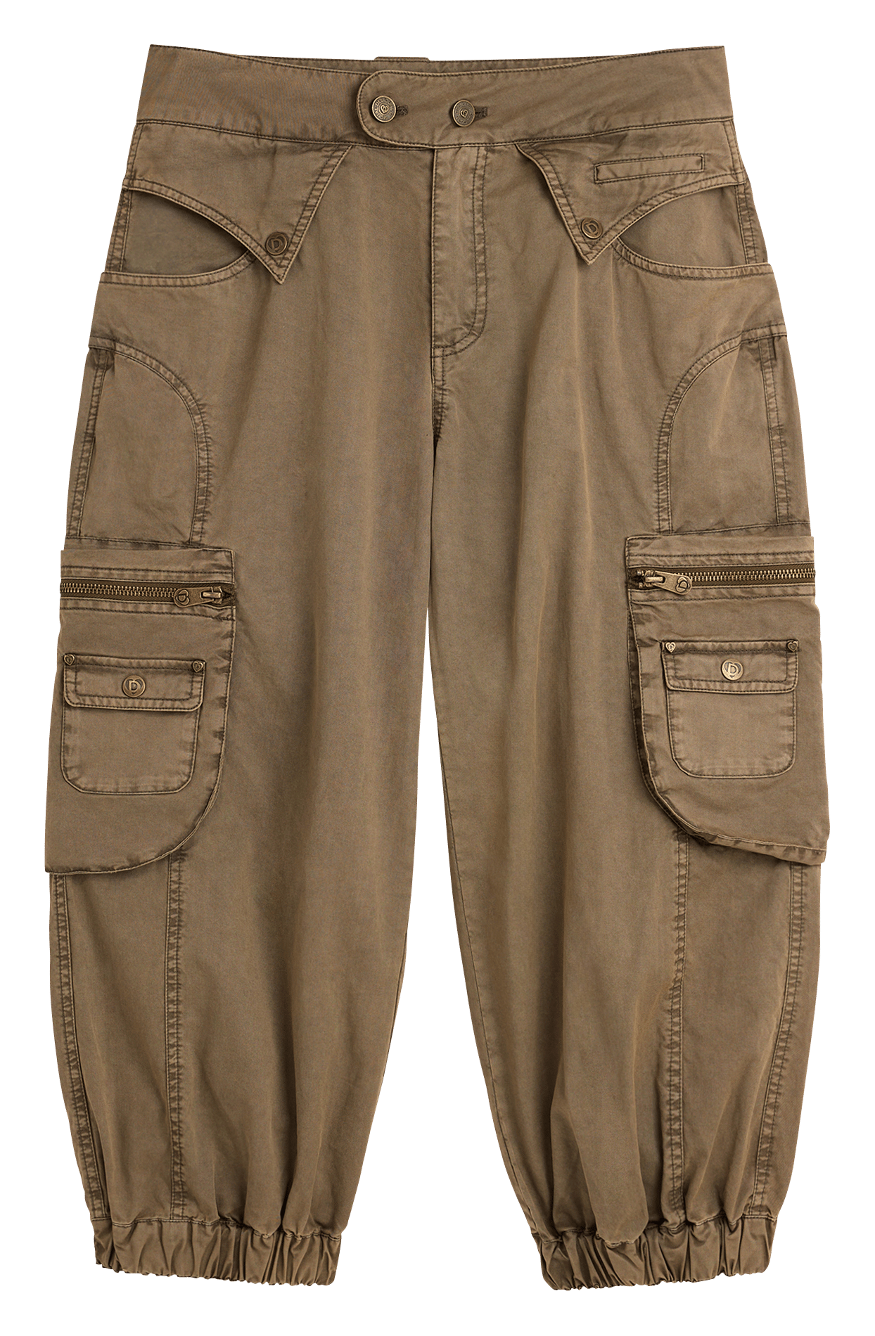 Jogger-Hose aus Baumwolle DESIGUAL Braun
