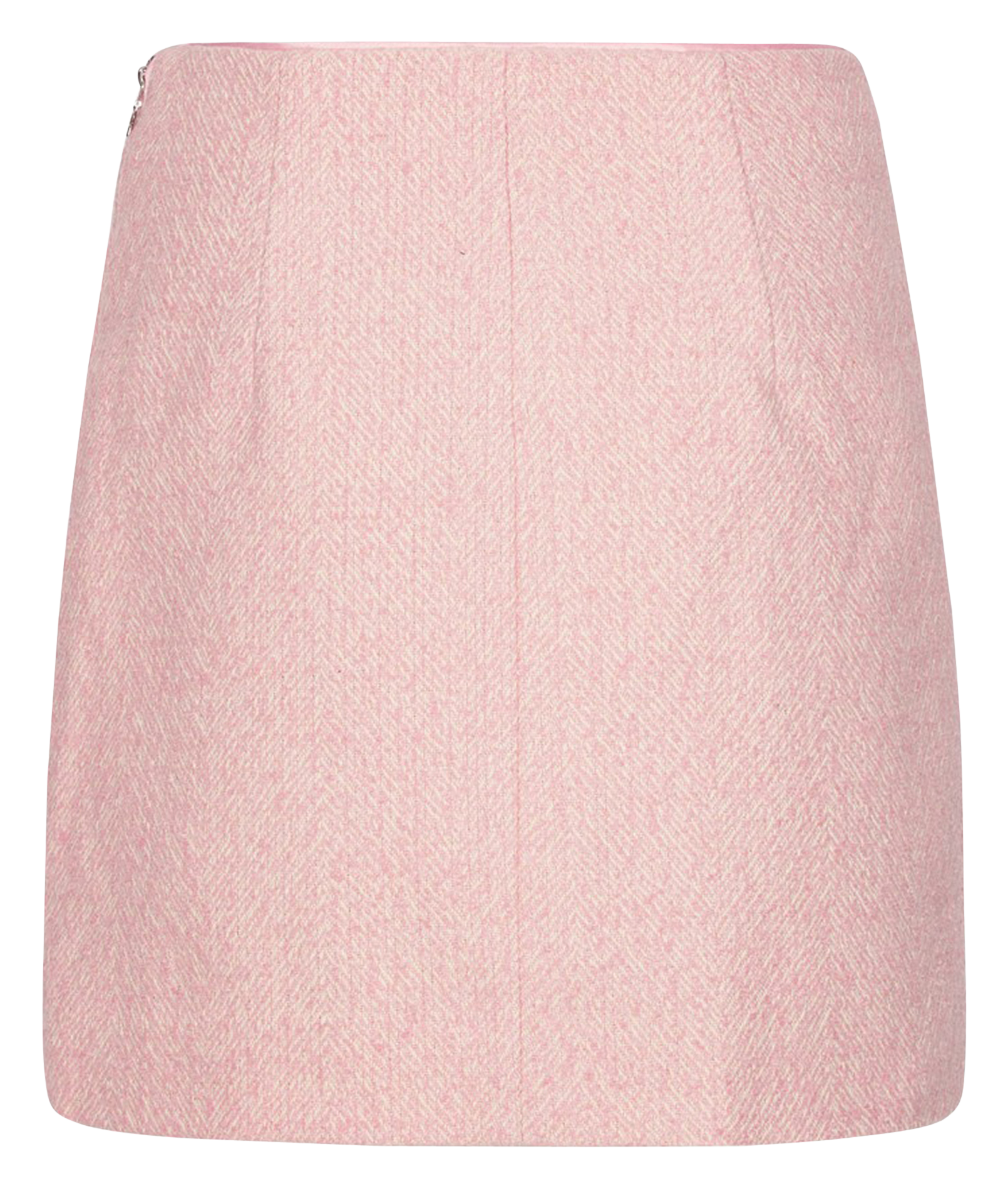 Jupe courte droite unie ROTATE Rose