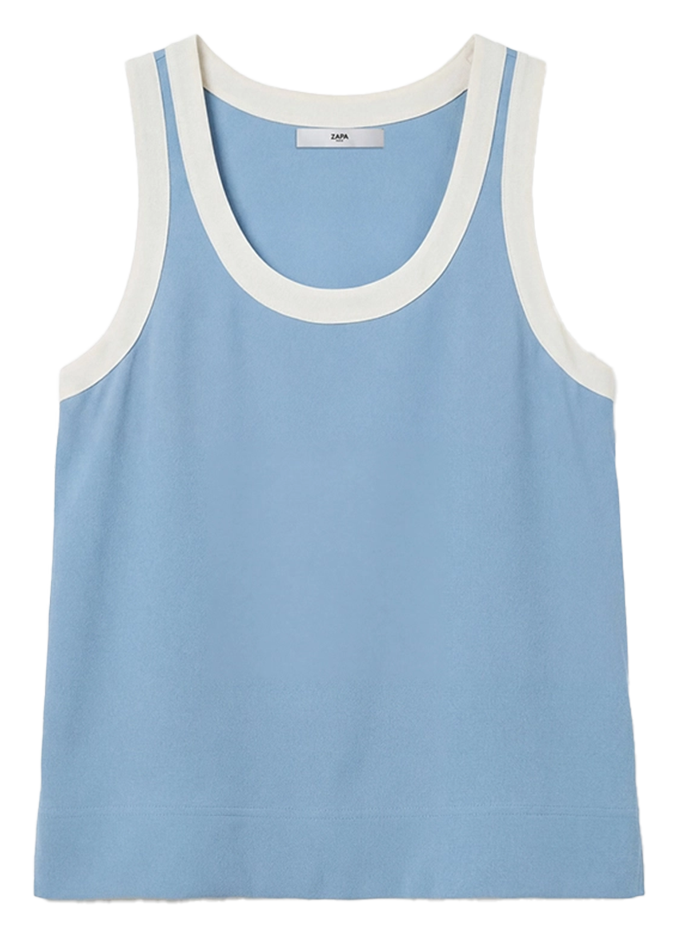 Top oversize col rond ZAPA Bleu