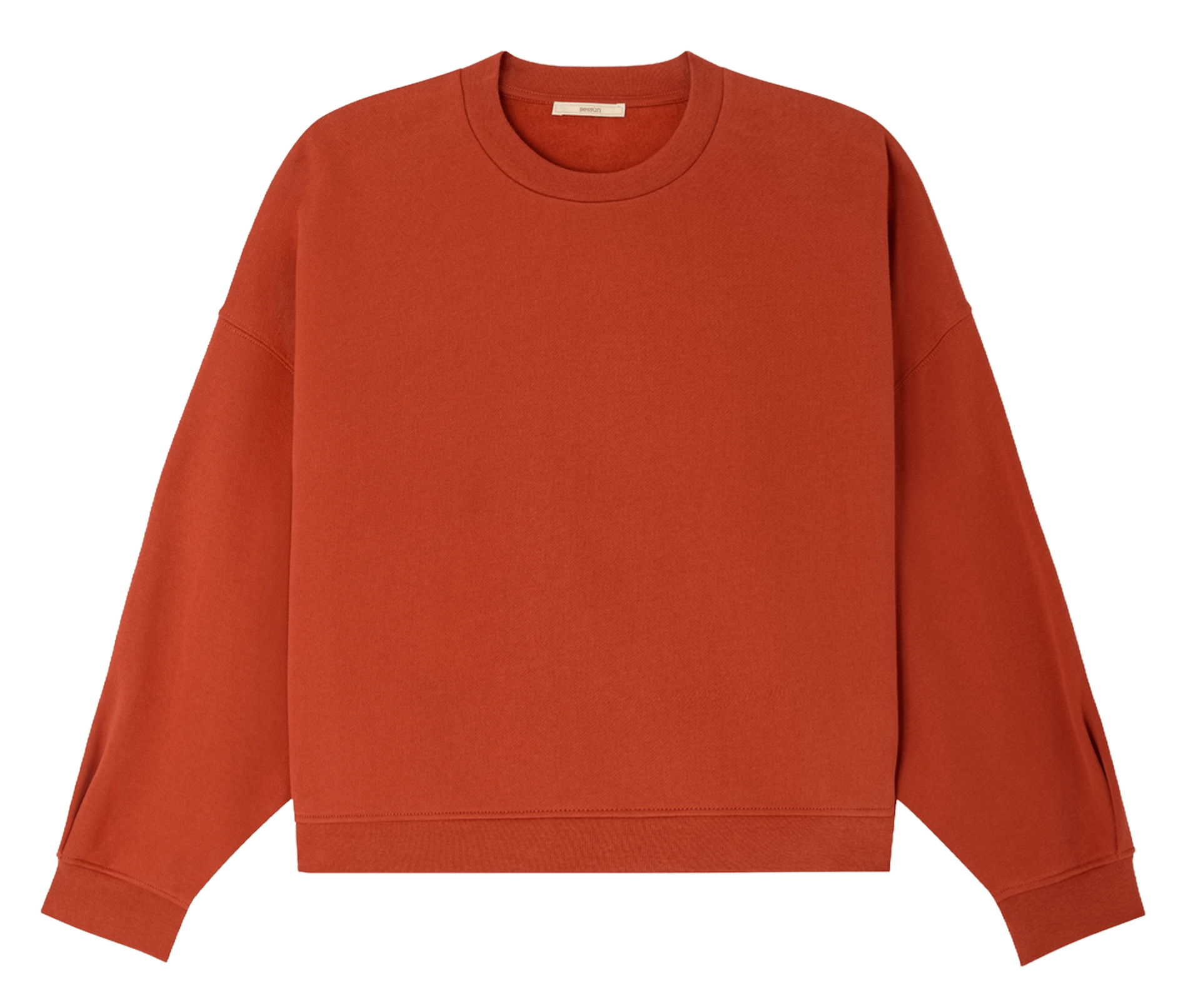 Cotton round-neck sweatshirt SESSUN Red