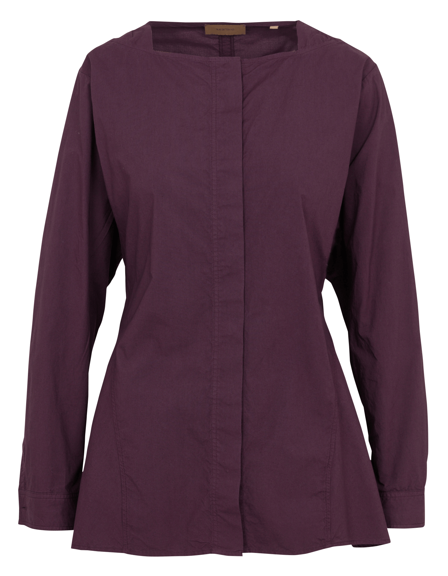 Wijdvallende biologisch katoenen blouse RUE DE TOKYO Violet