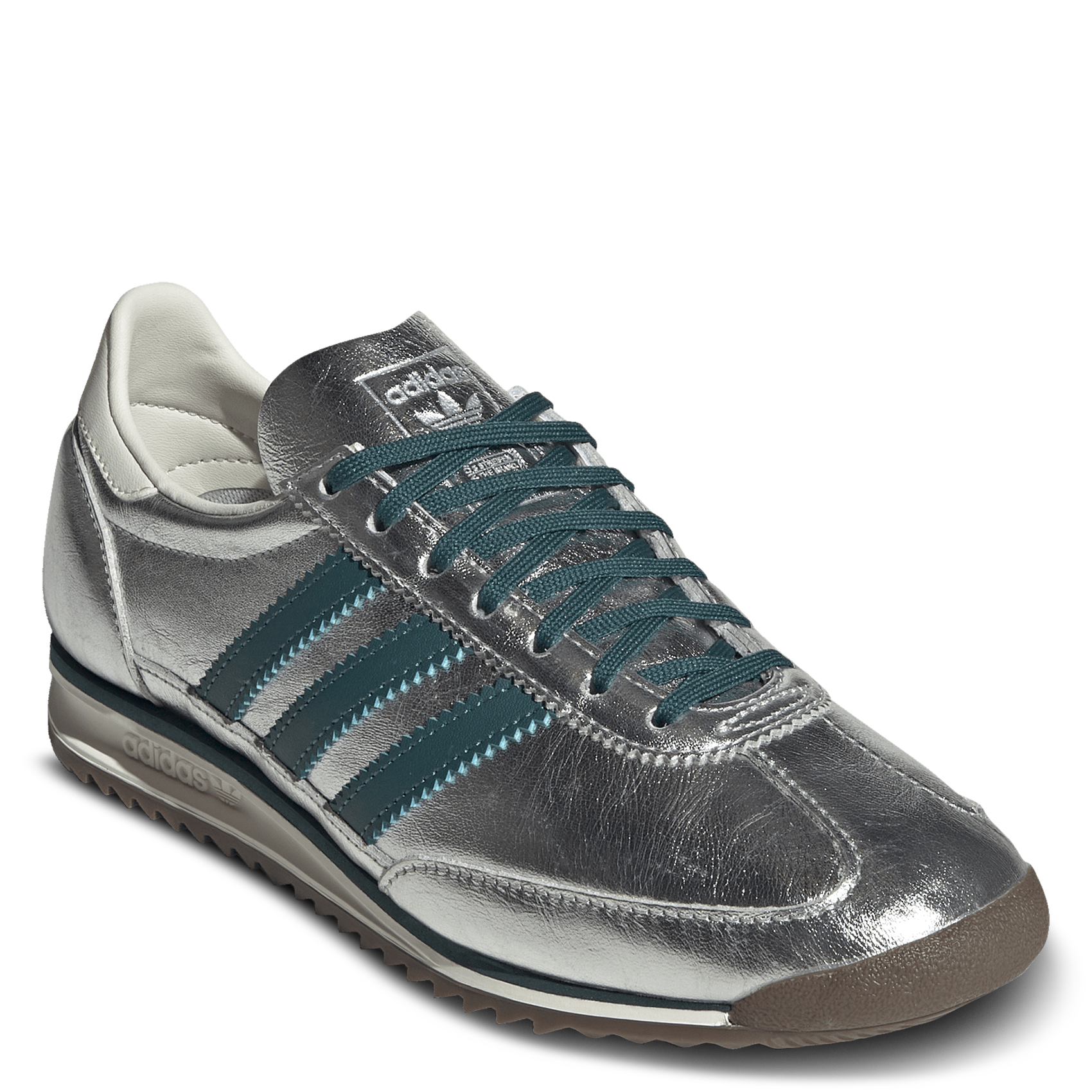 Metallic low trainers  ADIDAS Silver