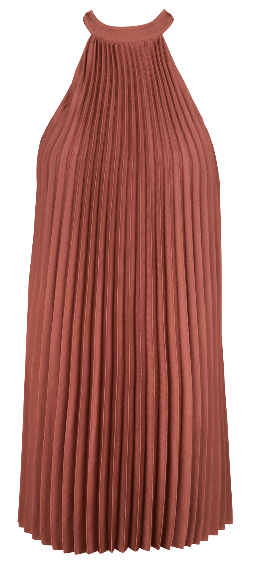 Short pleated mock neck dress MAISON 123 Pink