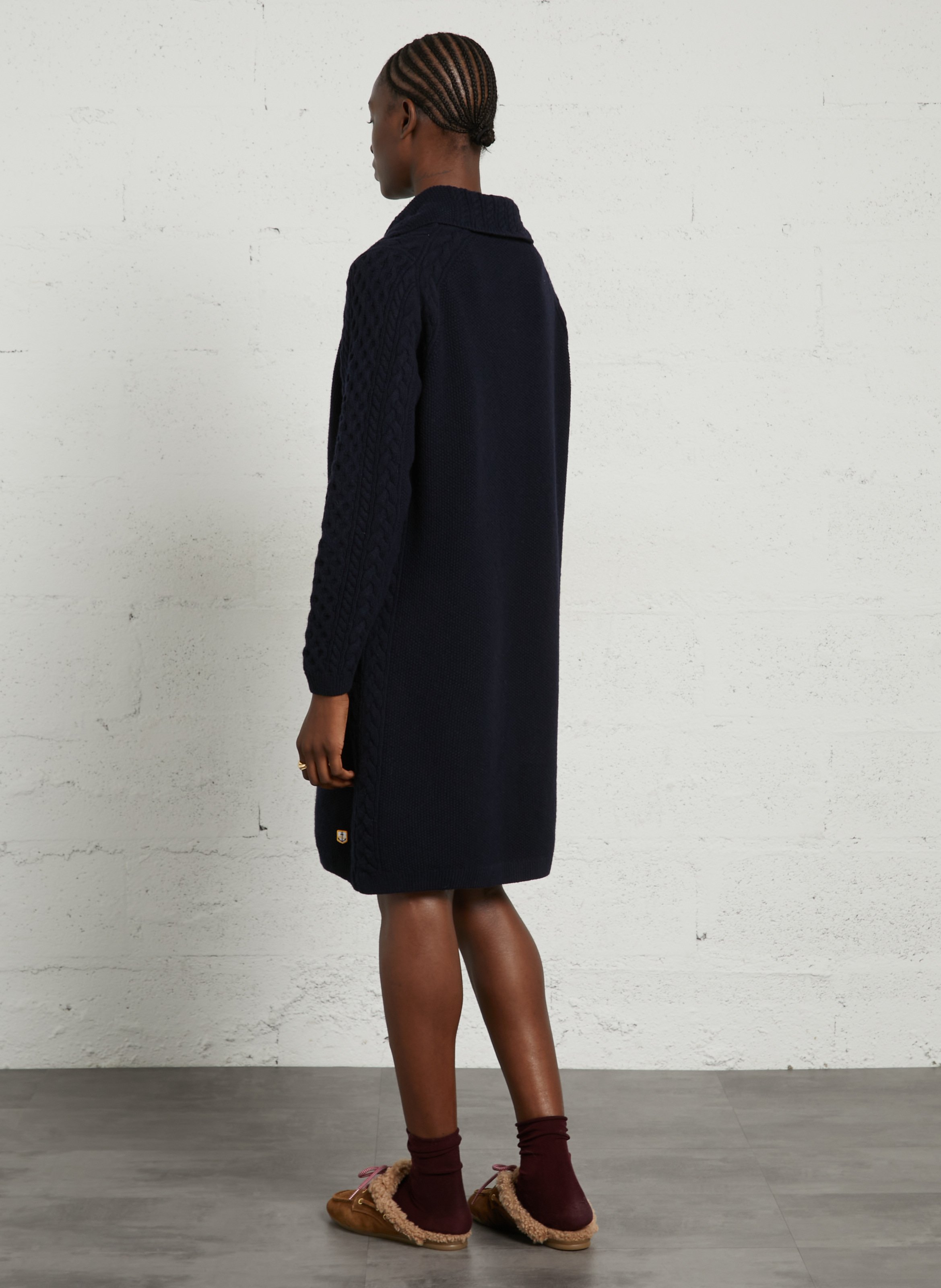 Midi-Strickkleid in weiter Passform ARMOR LUX Blau