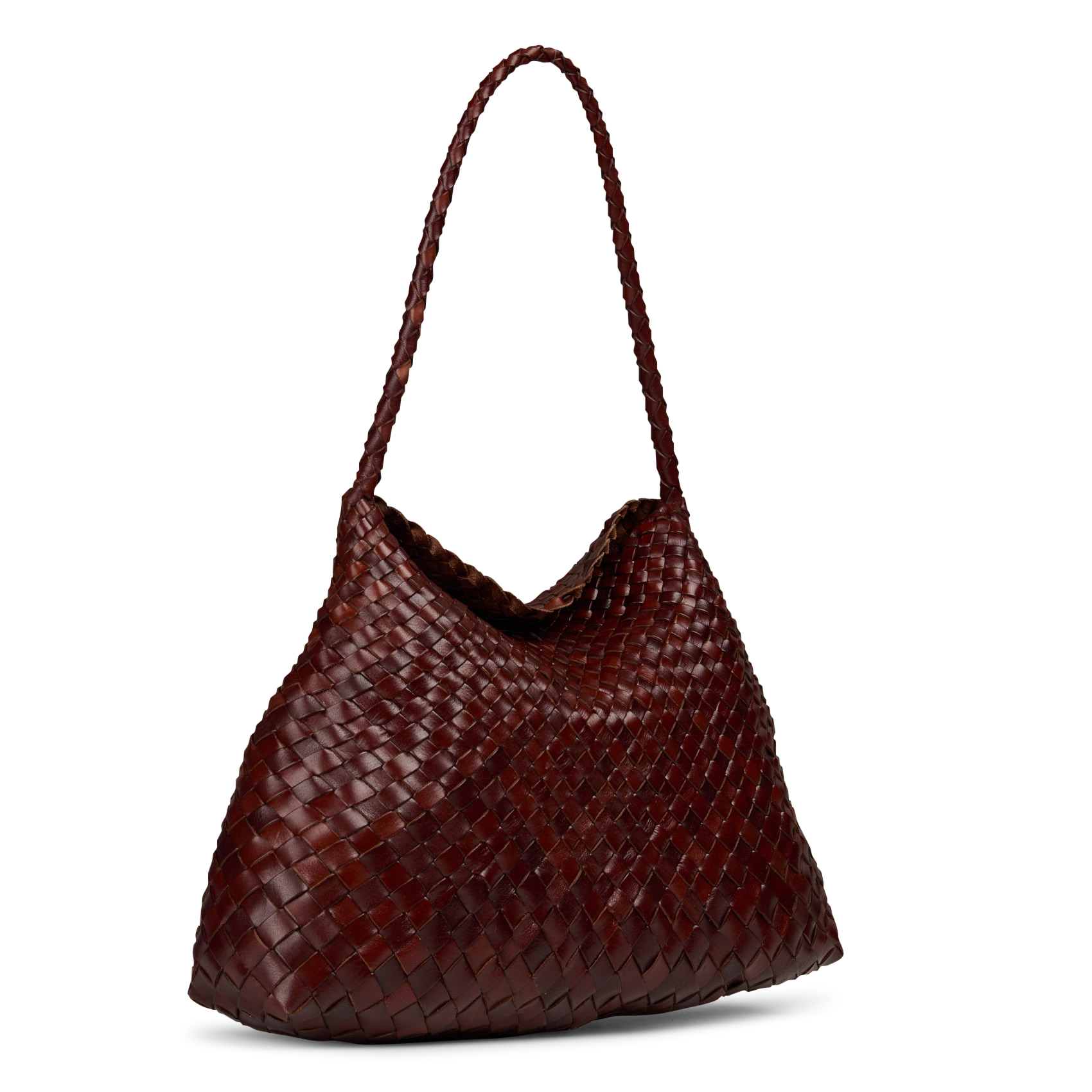 Sac à main en cuir tissé | Marron DRAGON DIFFUSION Femme