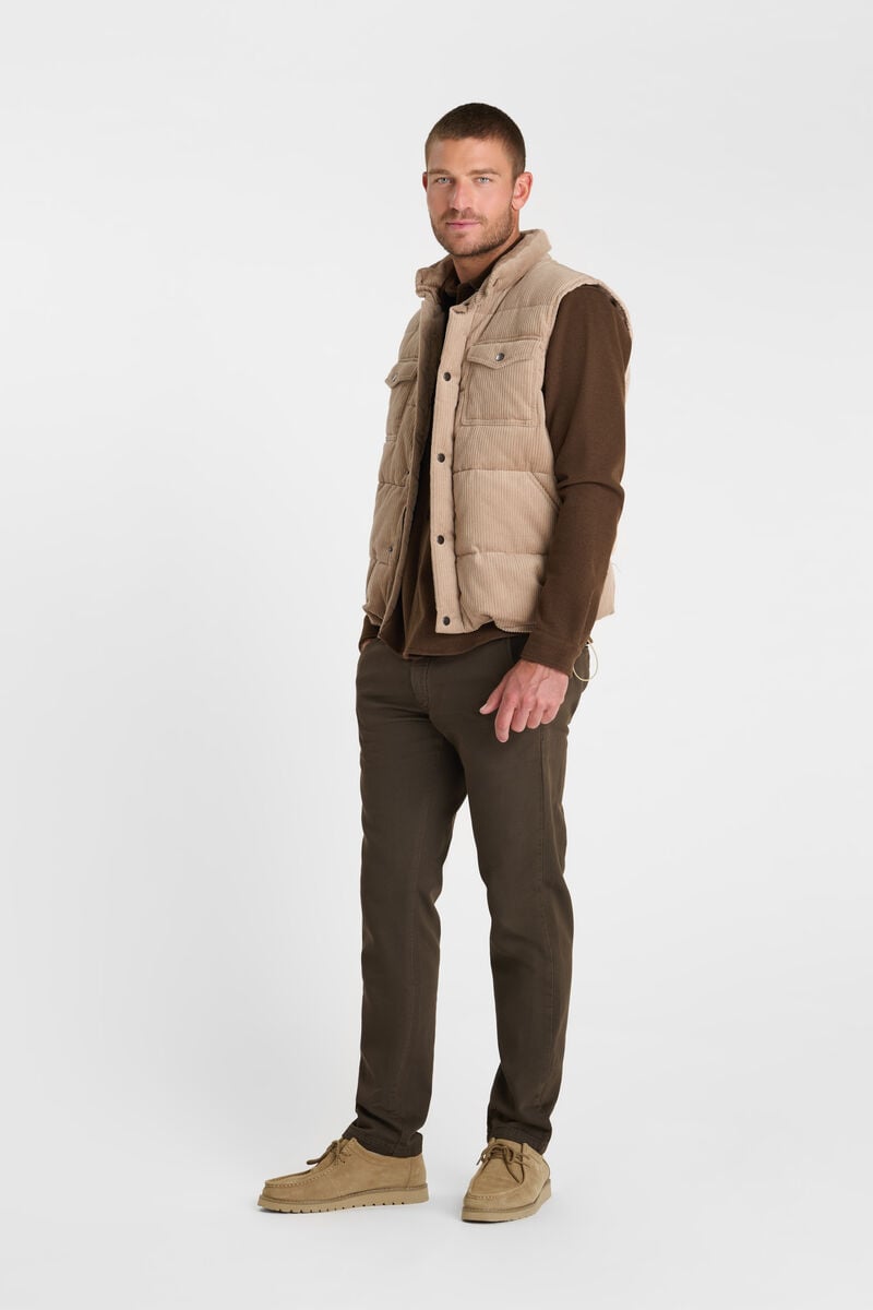 Sleeveless Puffer Vest LE TEMPS DES CERISES Beige