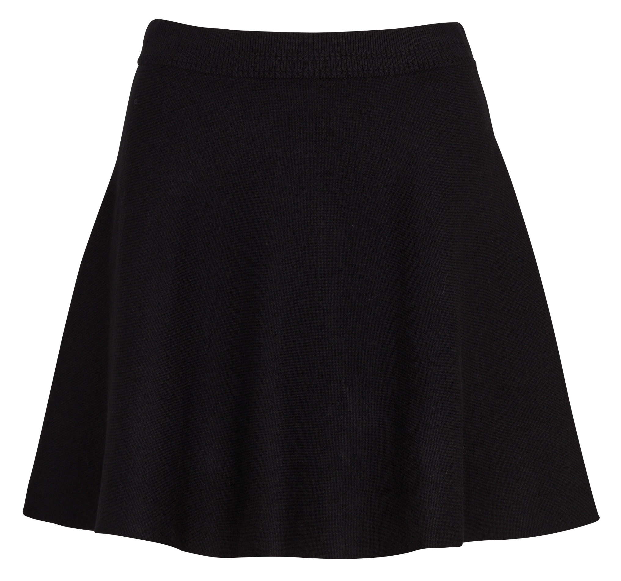 Fluid A-line skirt with zip fastening at the back PETITE MENDIGOTE Black