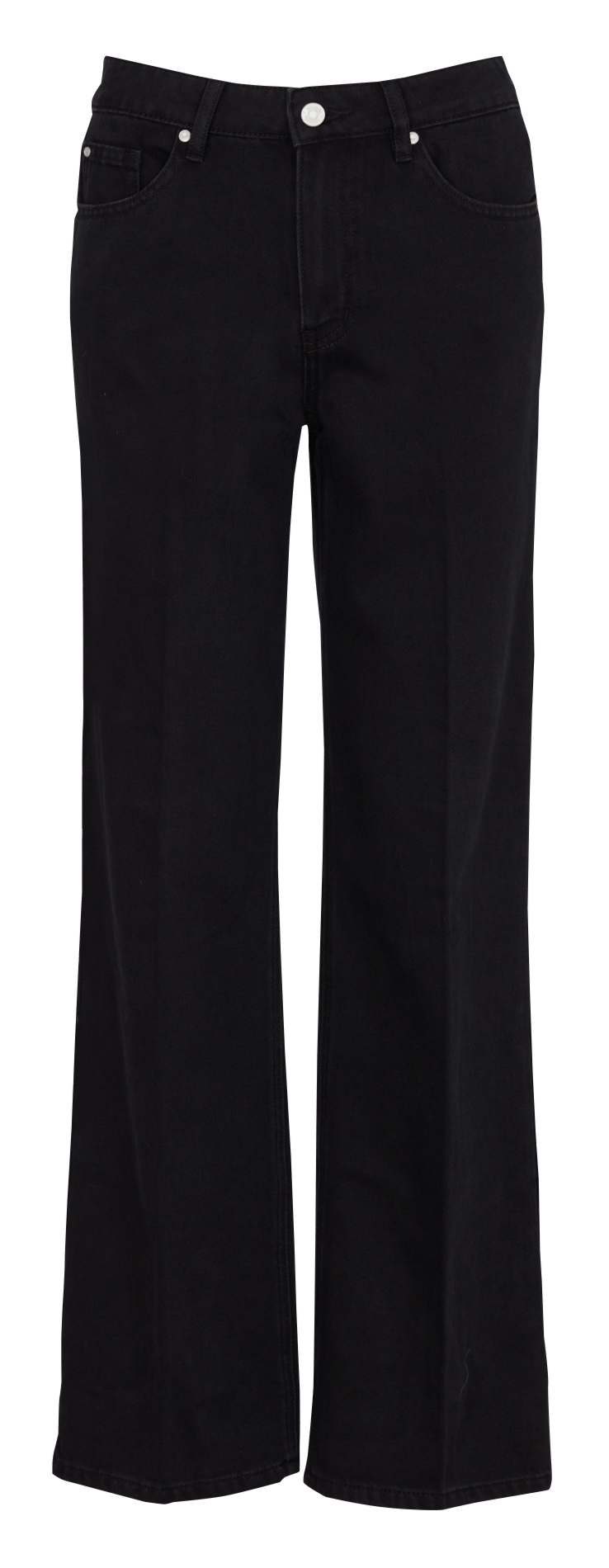 Straight studded jeans in blended cotton MKT Black