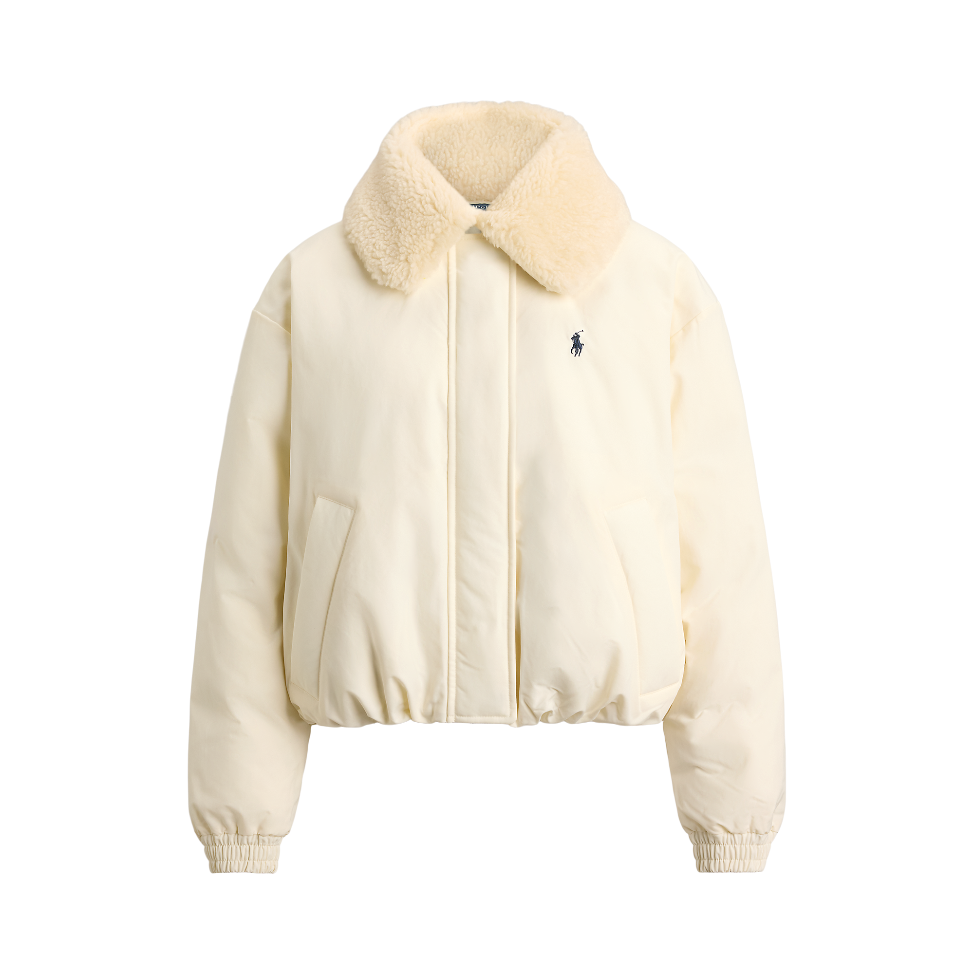 Puffer Jacket with Removable Sherpa Collar POLO RALPH LAUREN Beige