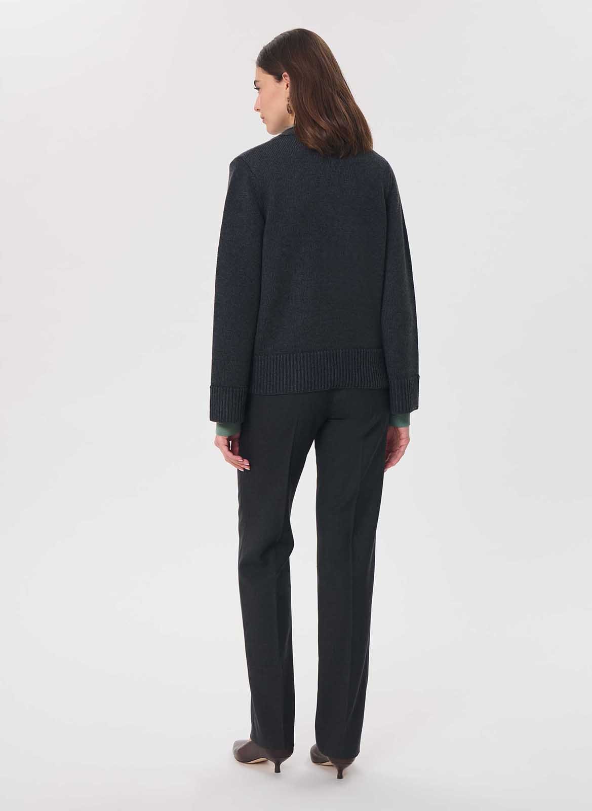 V-neck cardigan | Grey TARA JARMON Women