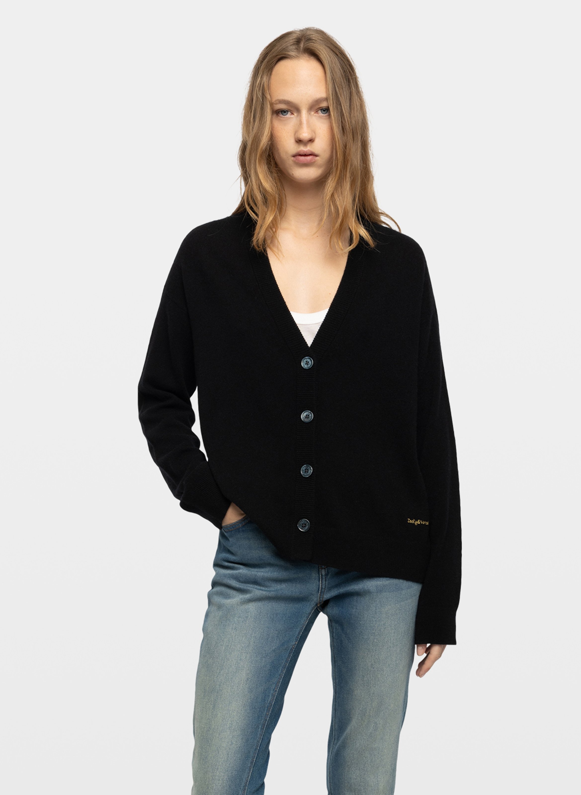 Straight cashmere vest ZADIG&VOLTAIRE Black