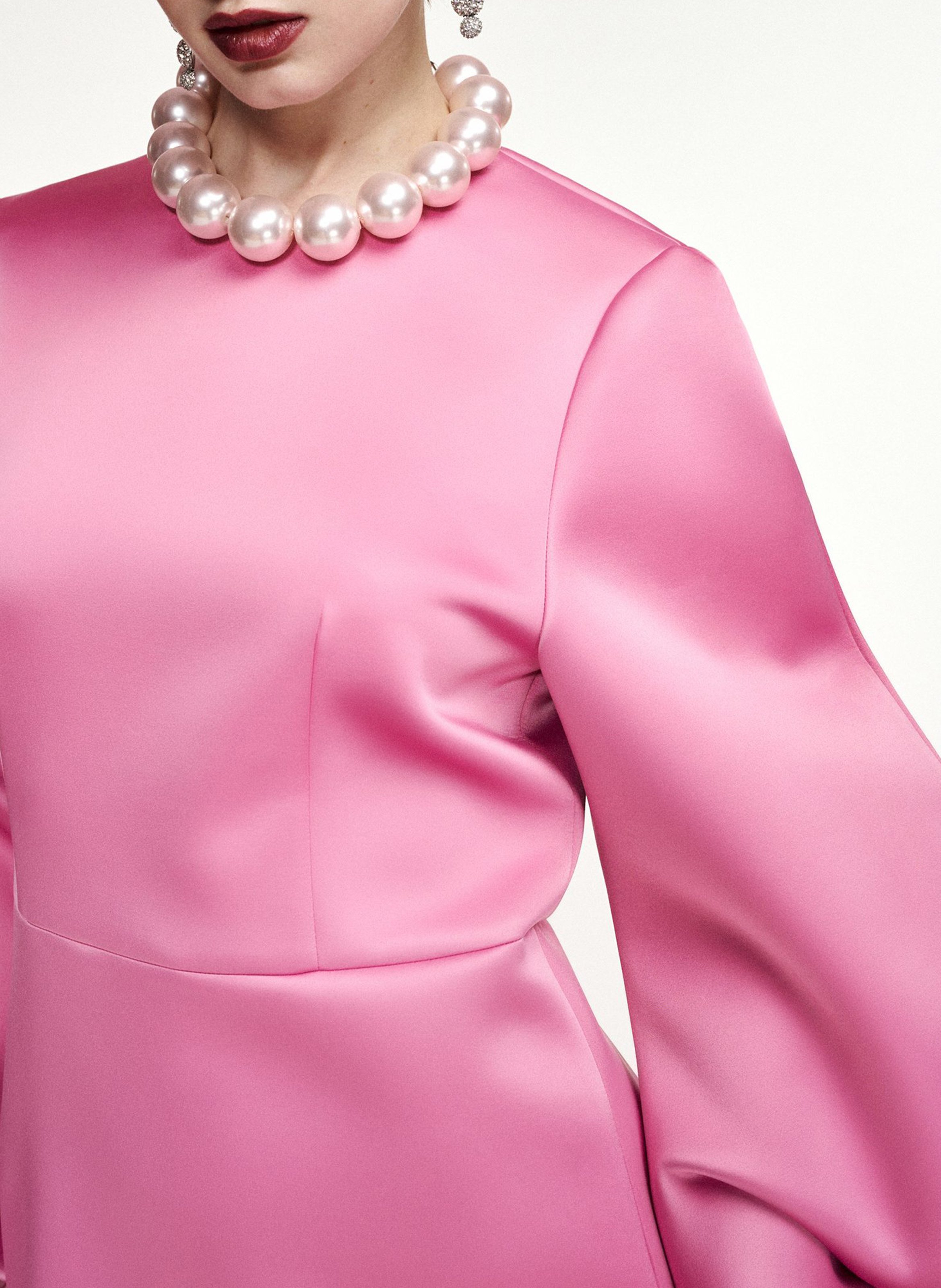 Robe courte droite col rond ESSENTIEL ANTWERP Rose