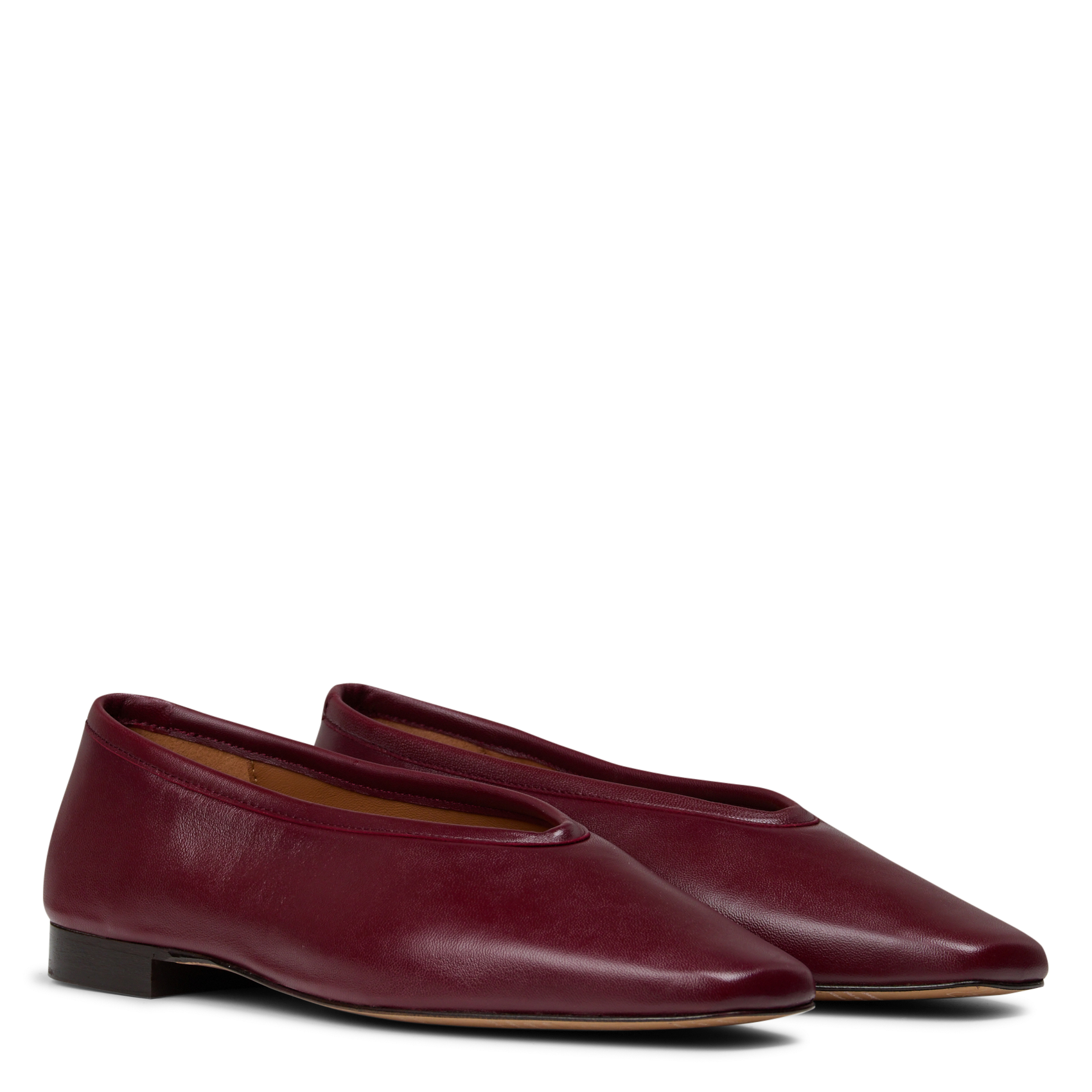 Ballerines en cuir BOBBIES Rouge