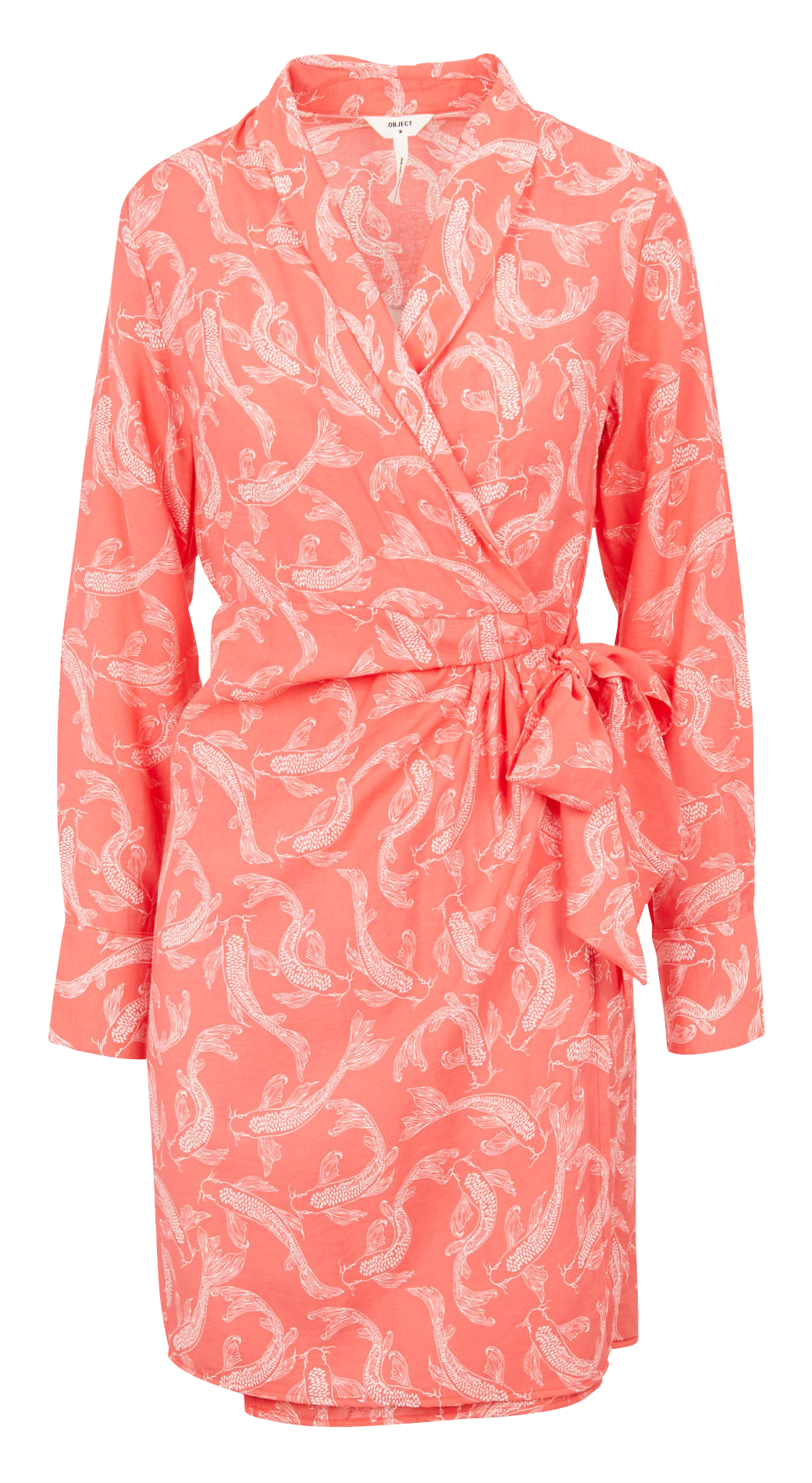 Robe cache-coeur en viscose imprimée OBJECT Multicolore