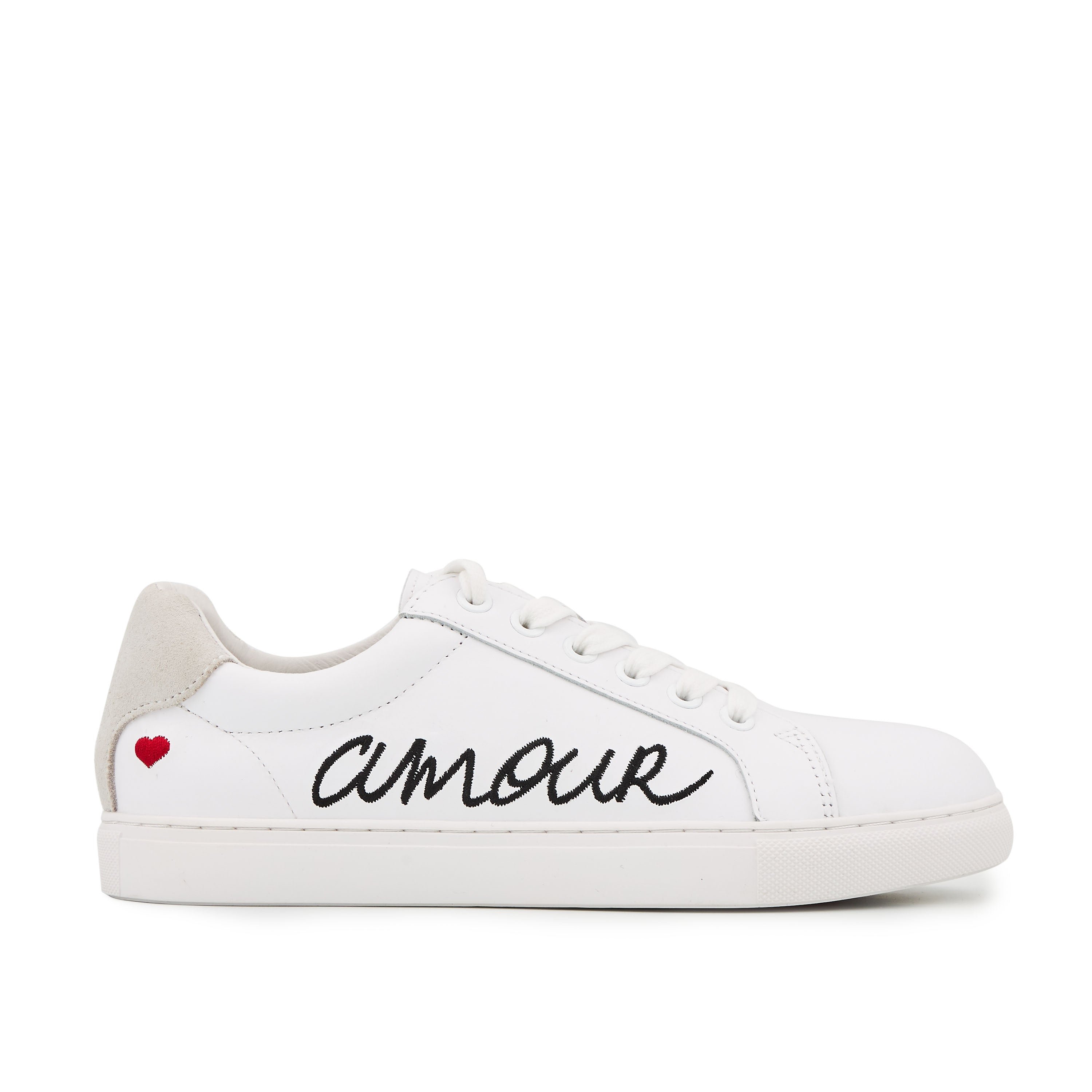 Leather sneakers BONS BAISERS PARIS White