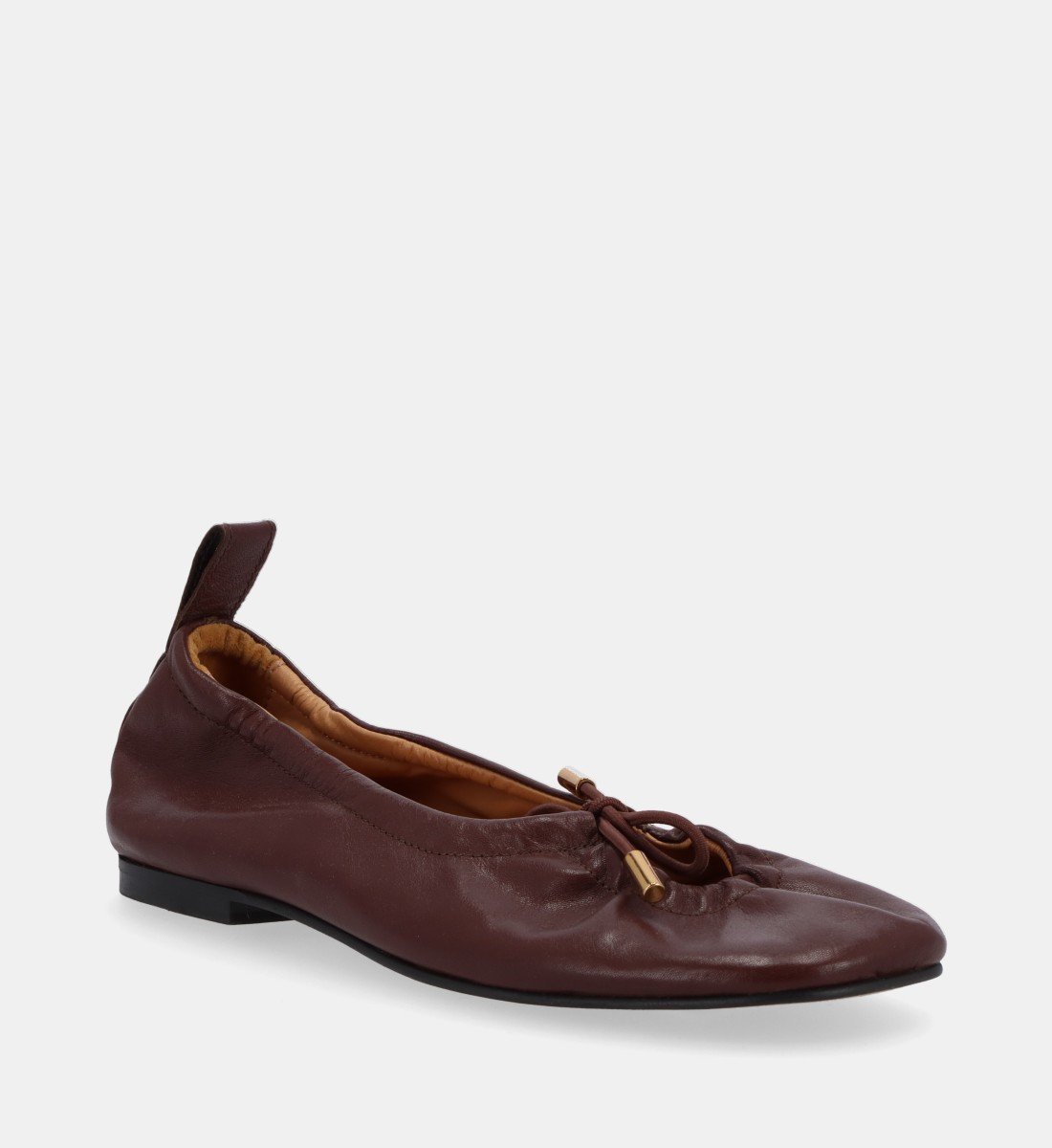 靴 ALOHAS Rosalind Brown Ballet Flats 37 Rosalind Brown Leather Ballet Flats | ALOHAS